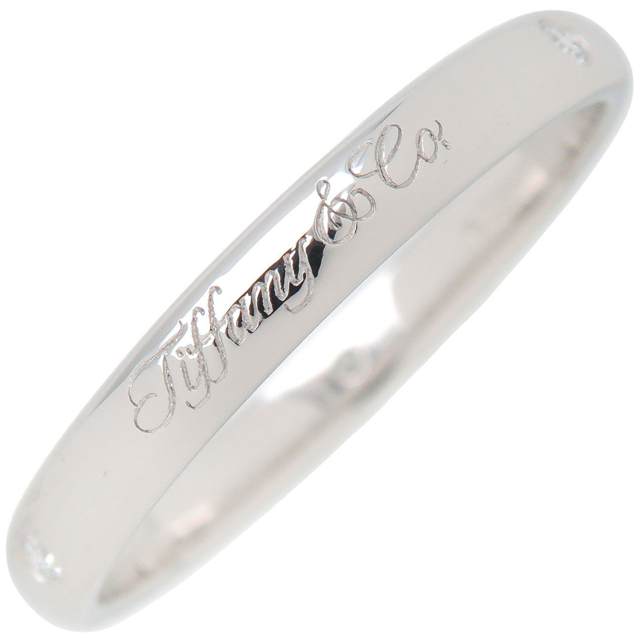 Auth TiffanyCo. Notes Lucida 3P Diamond Ring