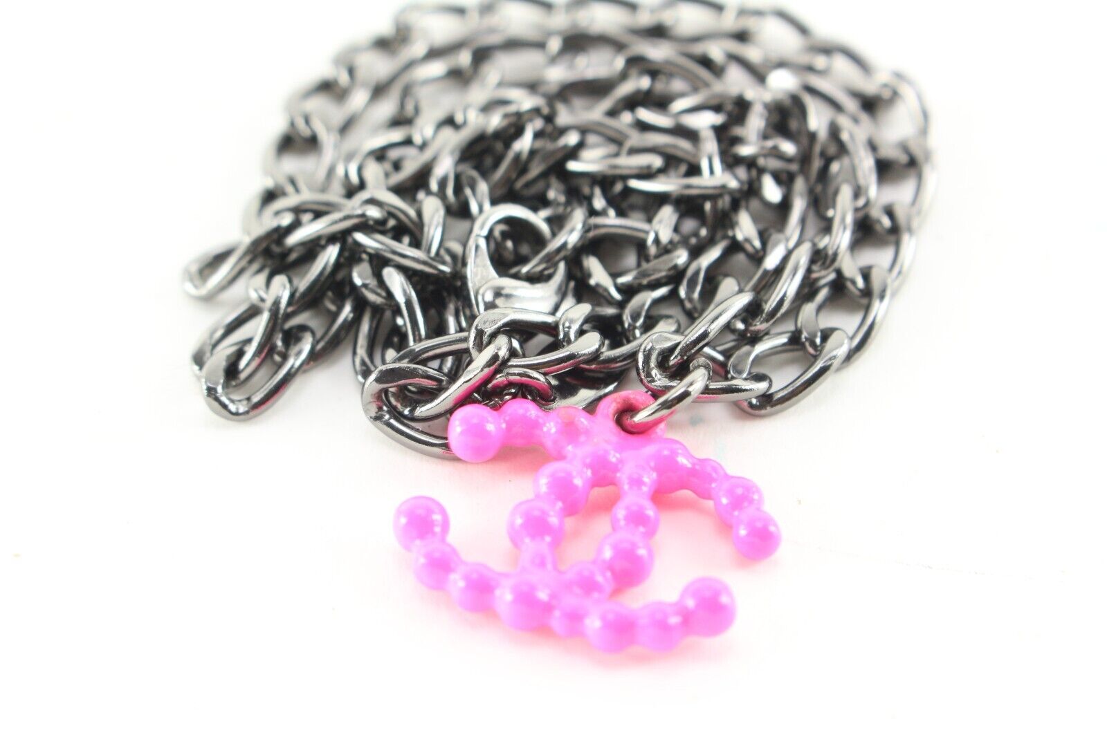 Chanel 04a Pink CC Necklace Chain Jewelry