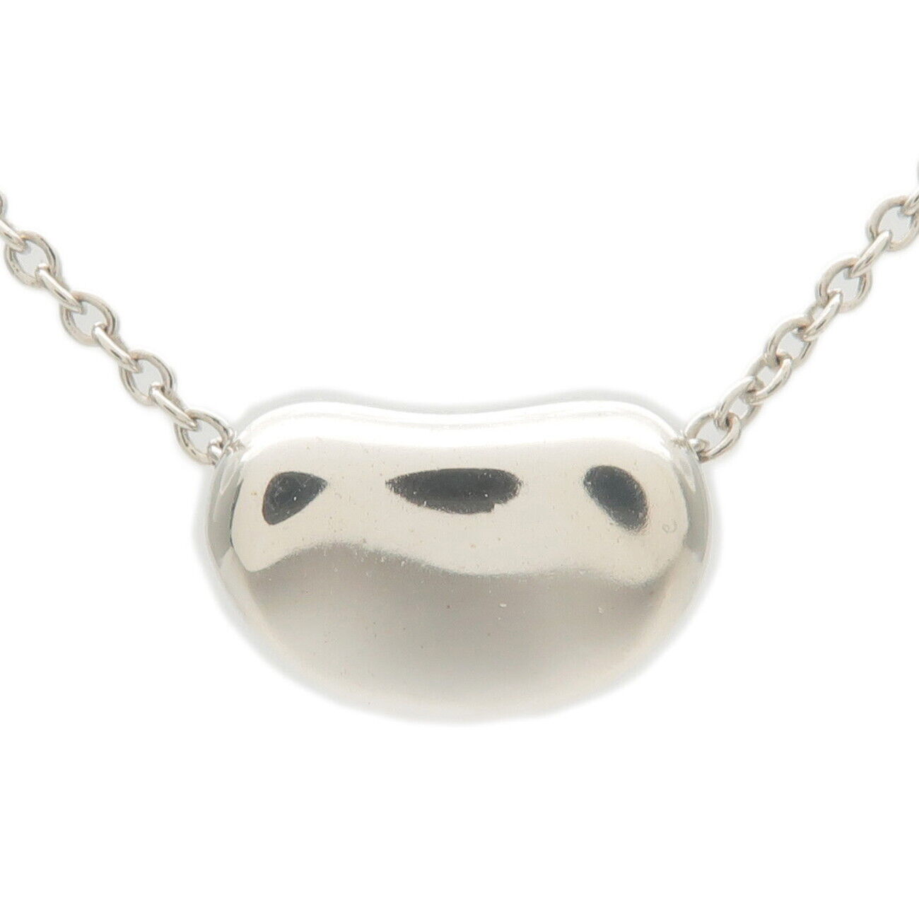 【美品】Tiffany & Co. Bean Necklace 925 Authentic Tiffany&Co. Bean Necklace Small SV925 Silver 925 Used F