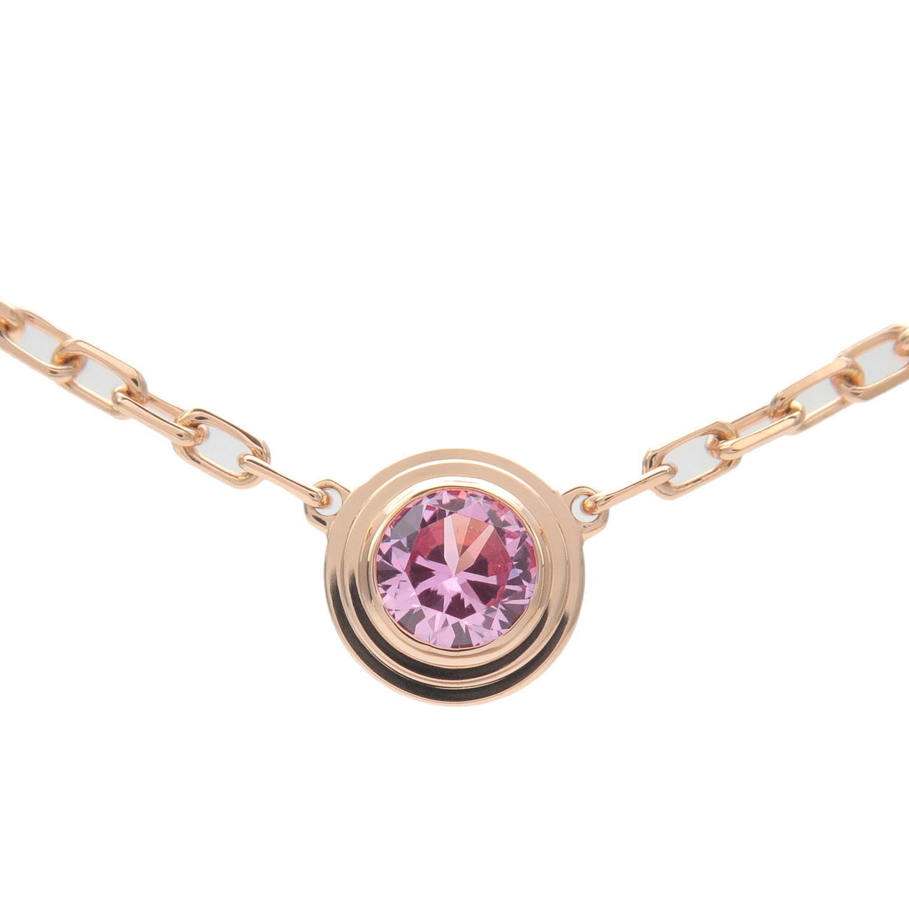Cartier Saphir Leger de Cartier 1P Pink Sapphire Necklace