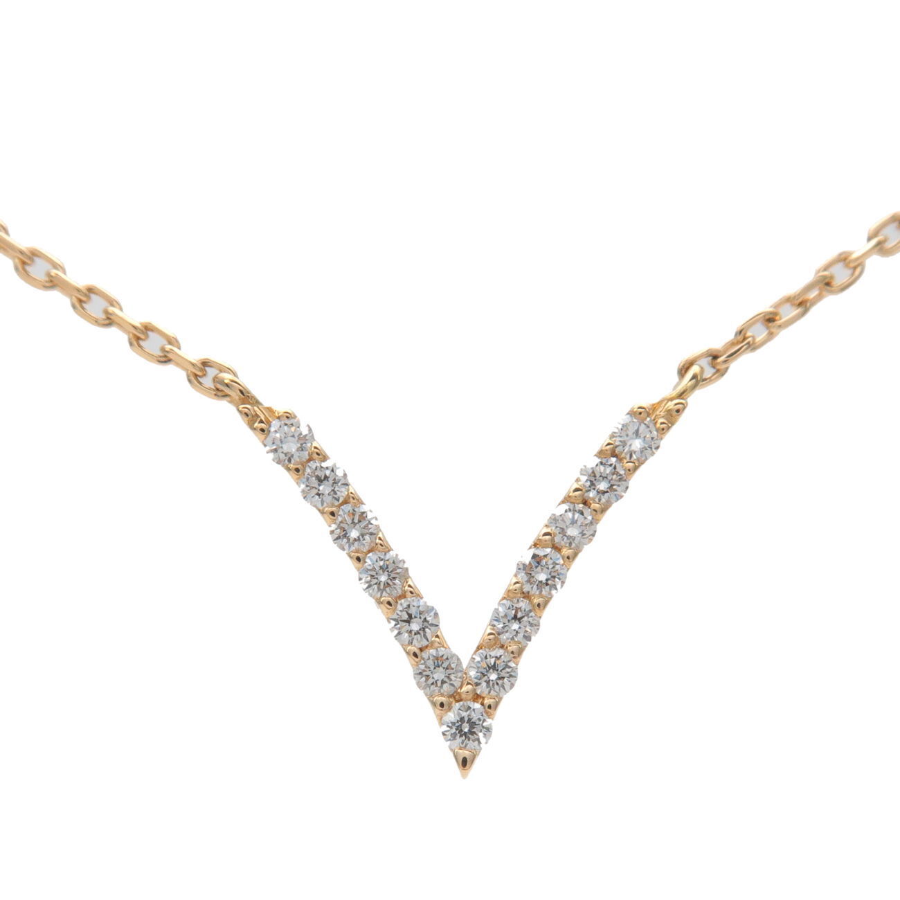 Star Jewelry Diamond Necklace 0.05ct K18YG 750YG Yellow Gold