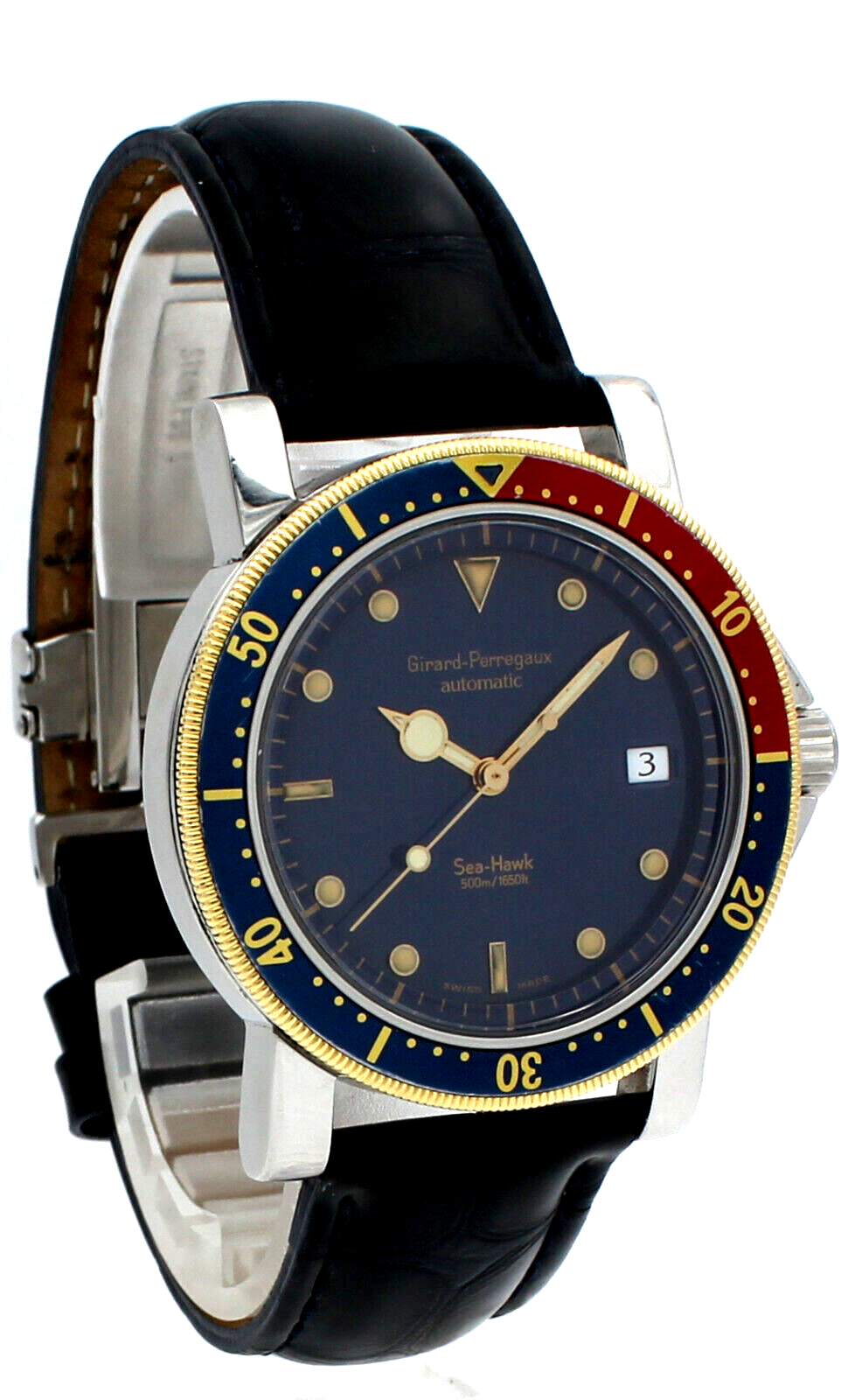 Girard-Perregaux SEA HAWK Automatic Blue Dial Date 38mm Watch