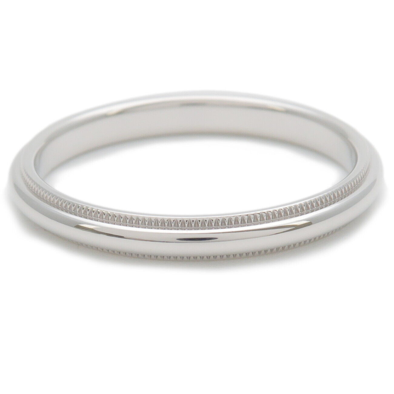 TiffanyCo. Milgrain Band Ring PT950 Platinum