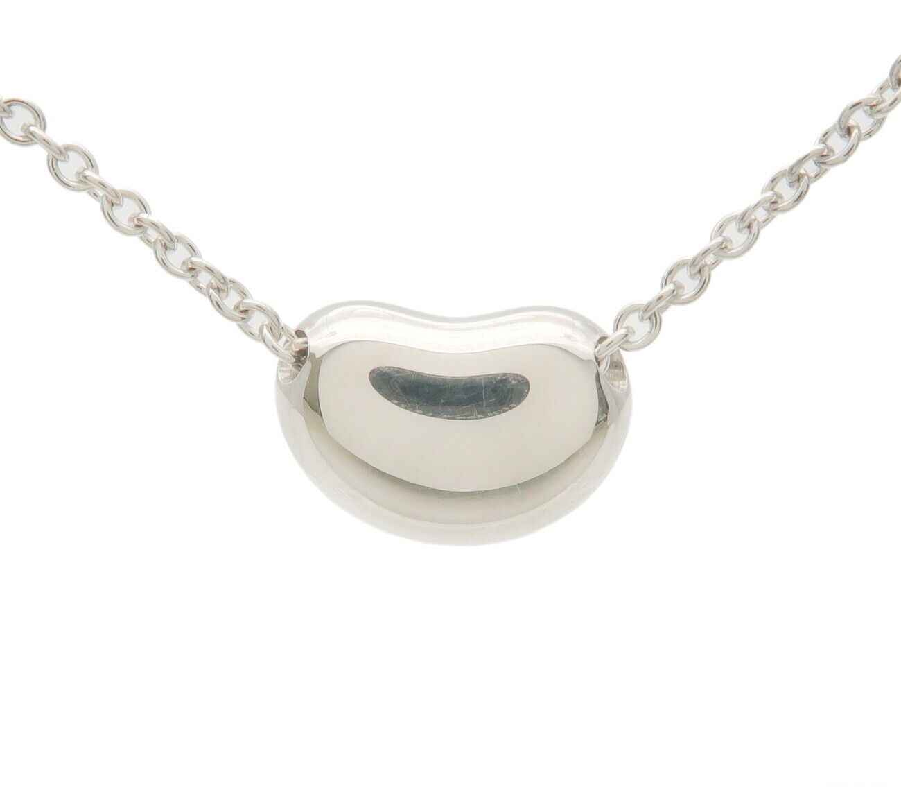 TiffanyCo. Mini Bean Necklace Bean Cham SV925 Silver