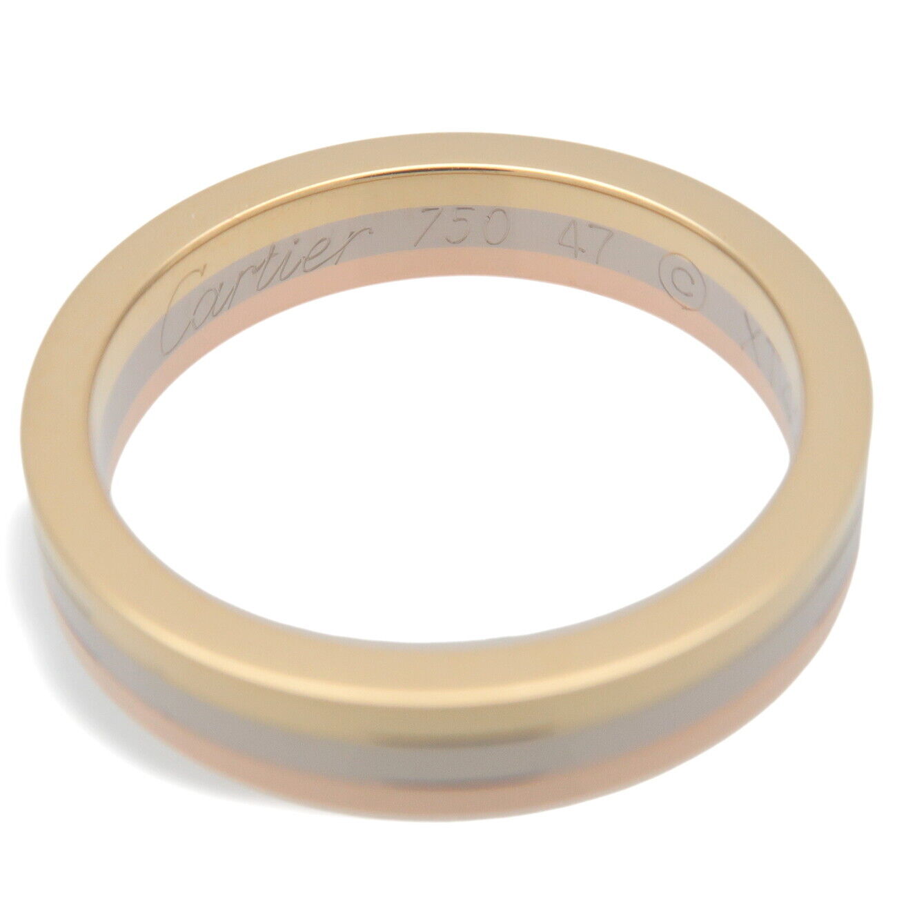 Cartier Three Color Ring K18 750YG/WG/PG | Cartier | Buy at TrueFacet
