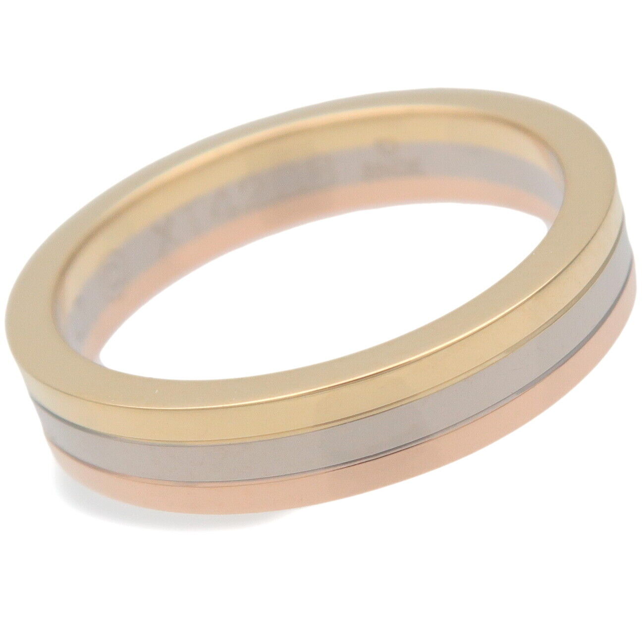 Cartier ローズゴールドカラー リング Cartier Three Color Ring K18 750YG/WG/PG | Cartier | Buy at TrueFacet