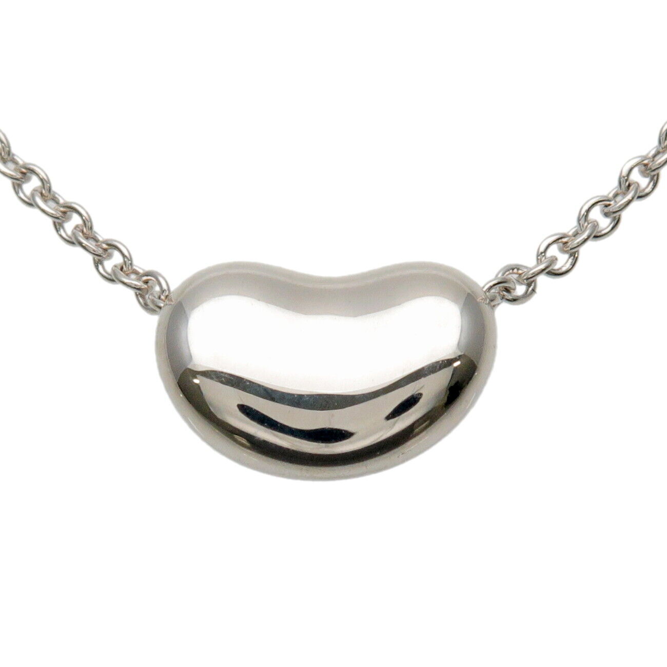 TiffanyCo. Mini Bean Necklace Bean Cham SV925 Silver
