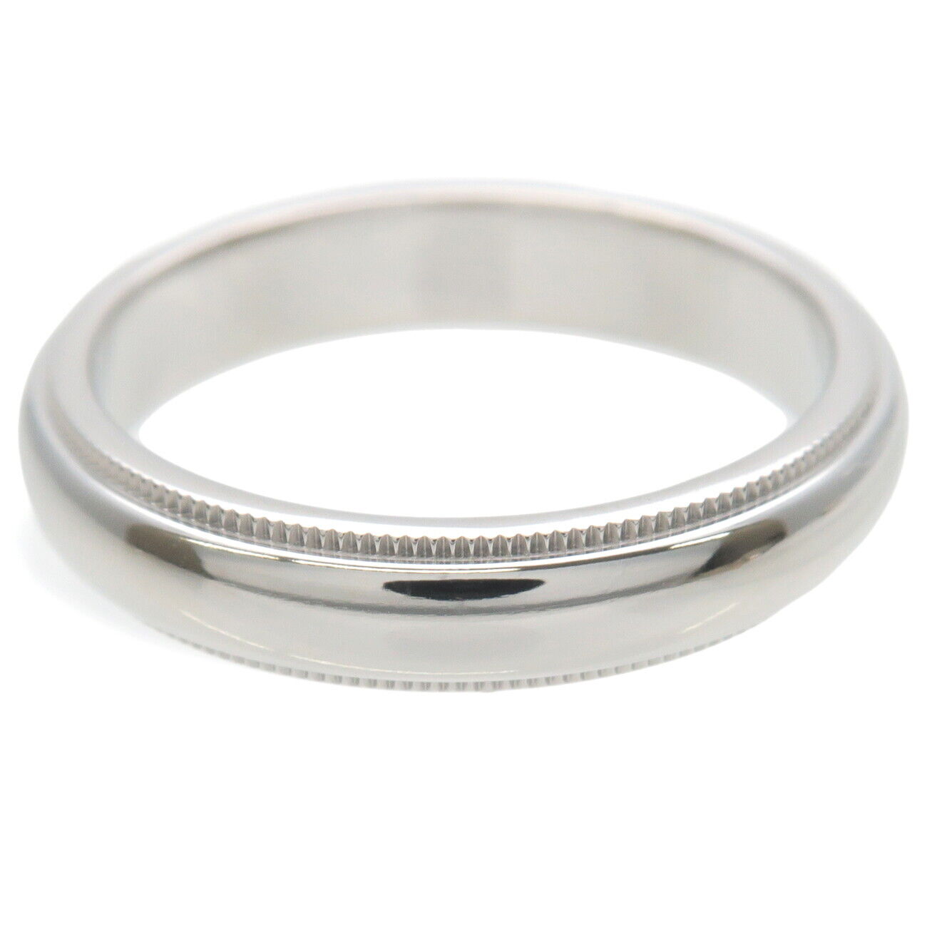 TiffanyCo. Milgrain Band Ring PT950 Platinum