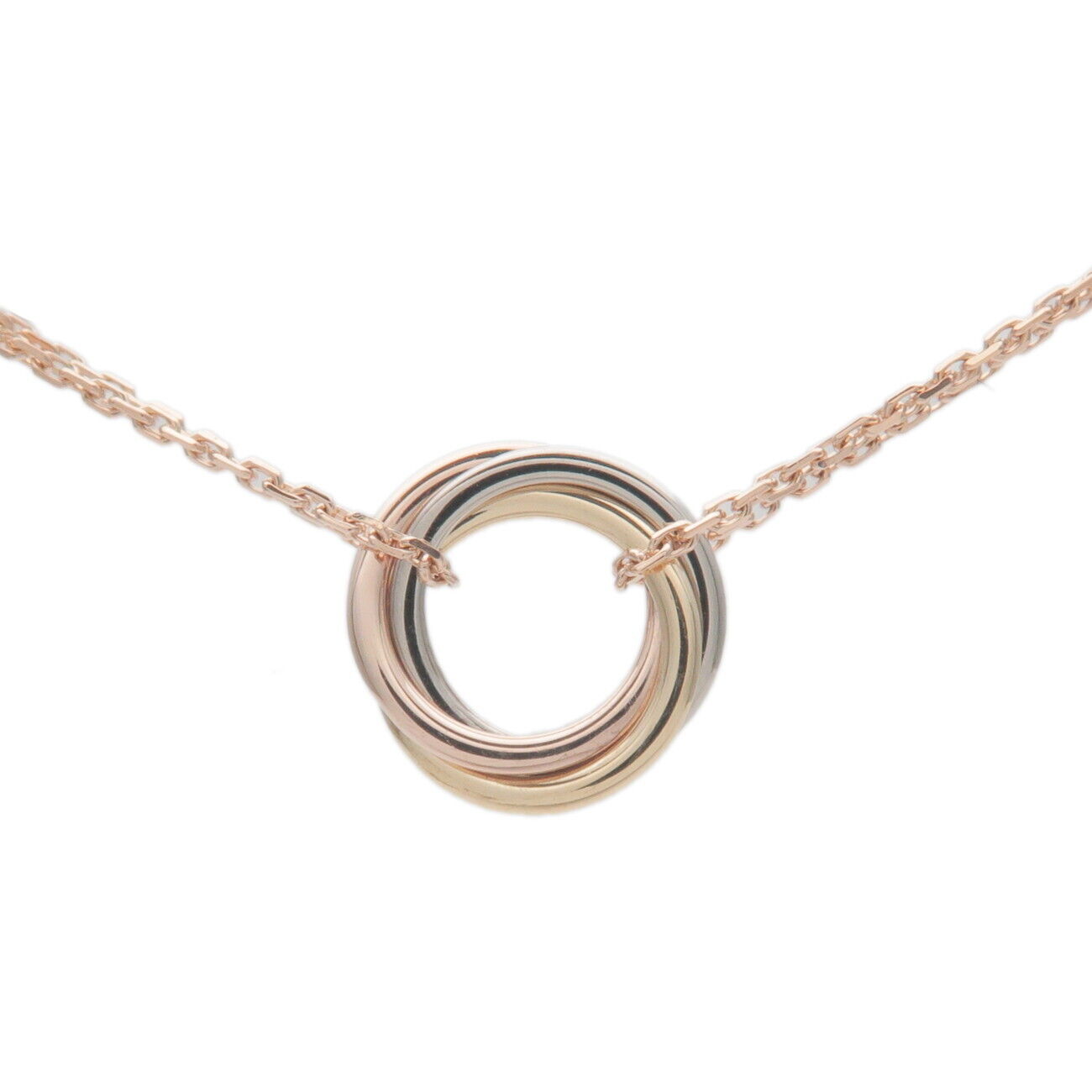 Cartier Sweet Trinity Necklace K18 750 Yellow/White/Rose Gold