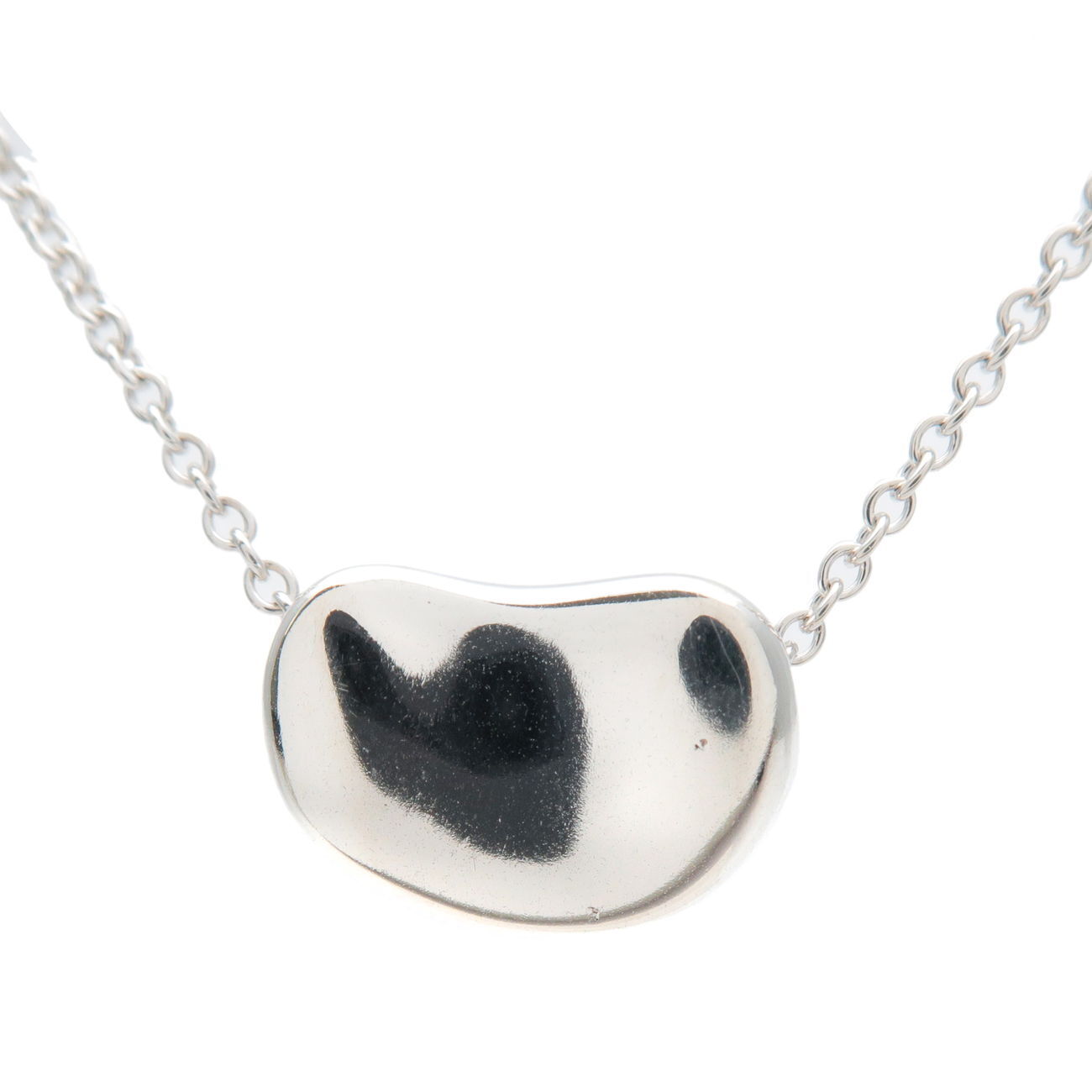 TiffanyCo. Bean Pendant Necklace Small SV925 Silver