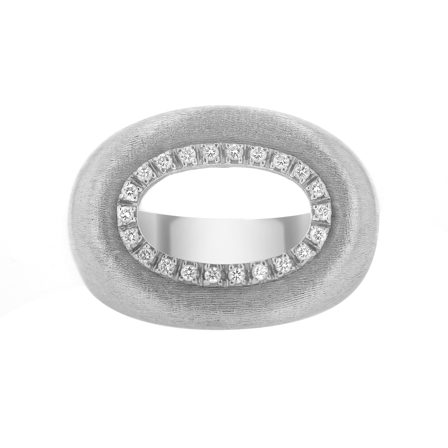 Nanis Olga 18k White Gold and Diamond Ring 7