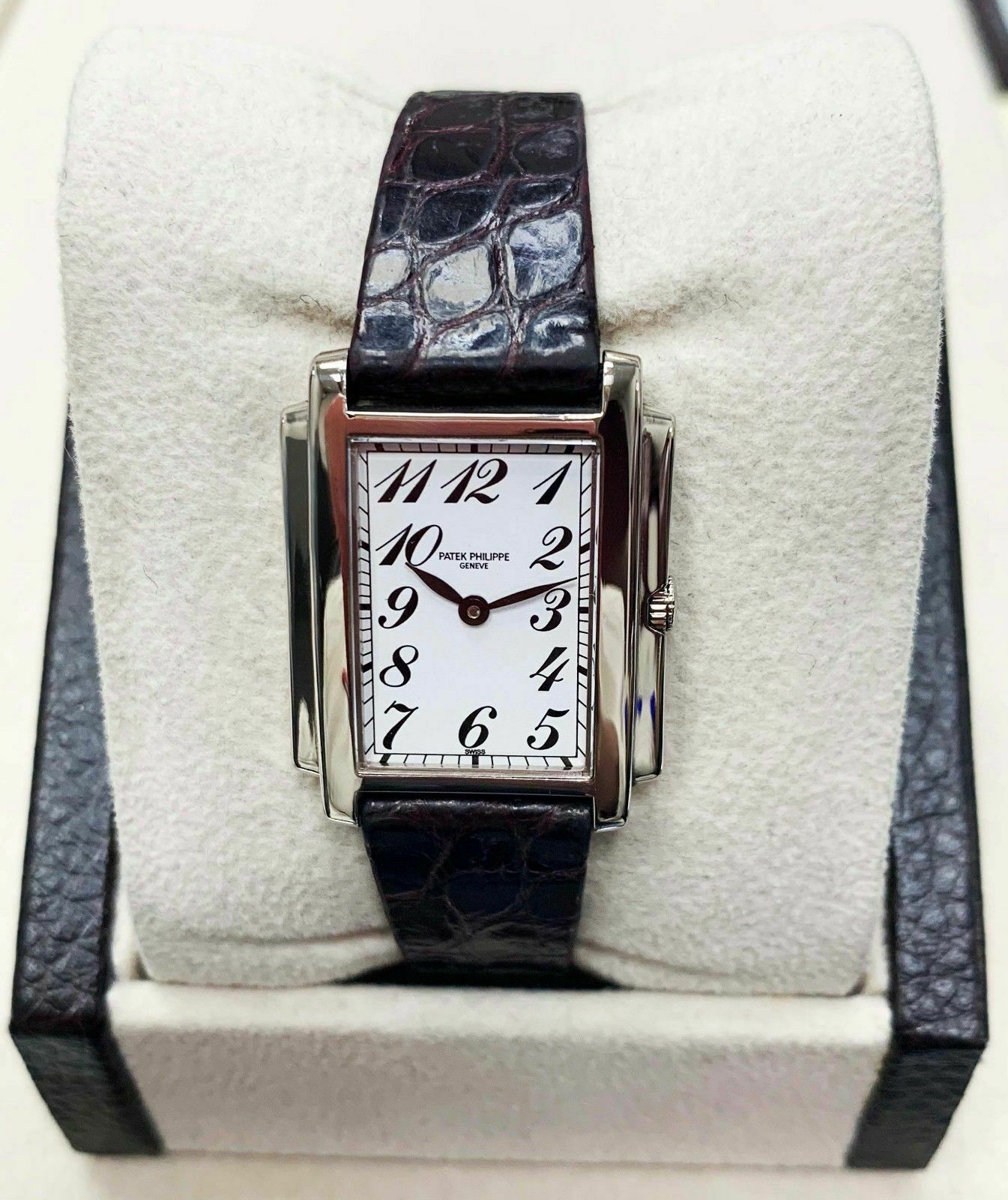 Patek Philippe Ladies Gondolo Ref 4824G 18K White Gold Box Papers