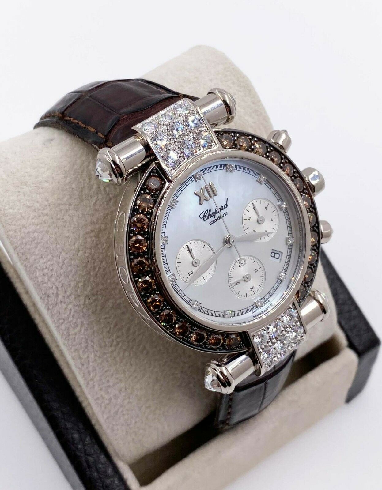 Chopard Imperiale 1215 37 / 3168-52 Chocolate Diamonds MOP 18K