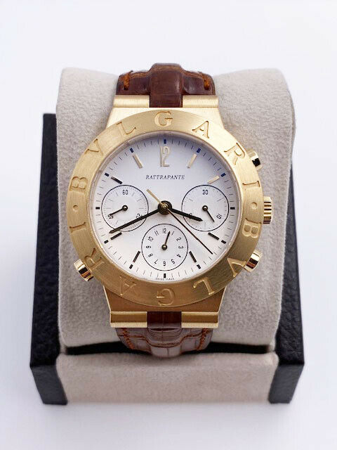 Bulgari Diagono Rattrapante CH 40 GL Split Second 18K Gold Chronograph