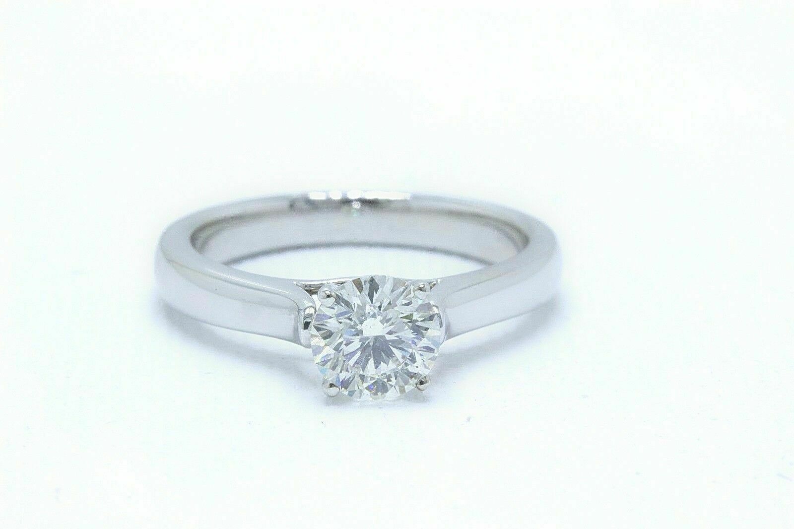 Celebration Diamond Engagement Ring Round 0.98 ct I S1 14K White Gold $9K Retail