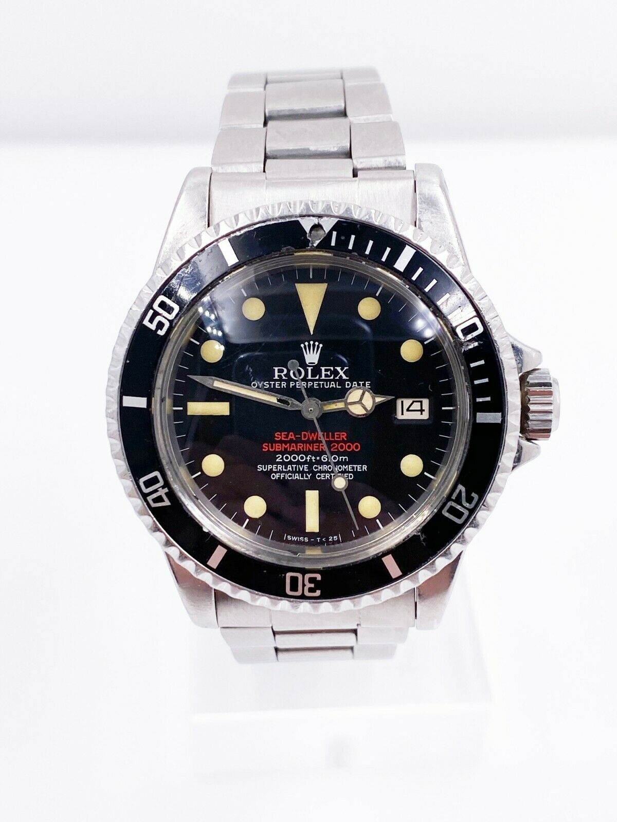 Vintage Rolex 1665 Double Red Sea Dweller Stainless Steel 
