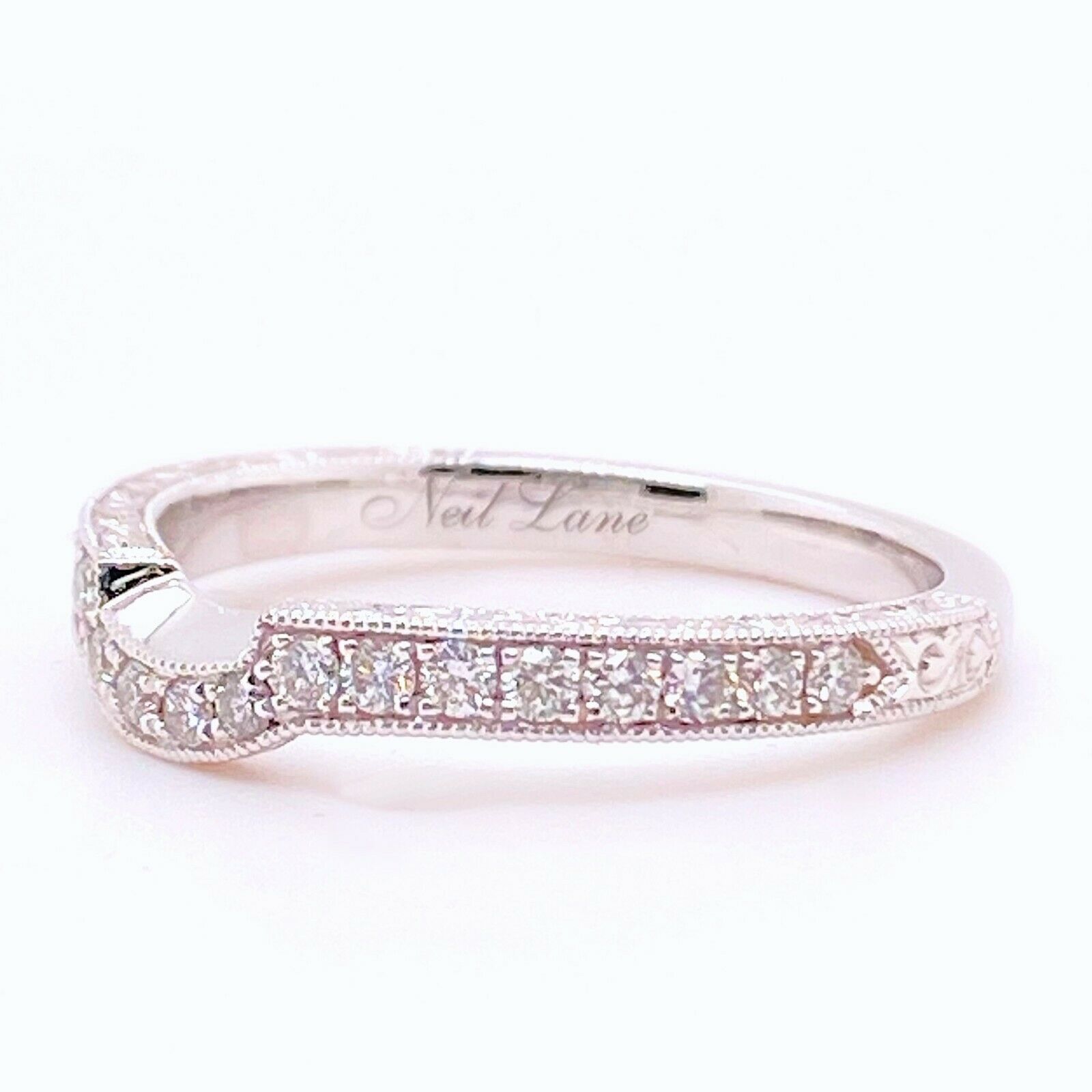 Neil Lane Milgrain 1/3 ctw Diamond Band Ring 14kt White Gold