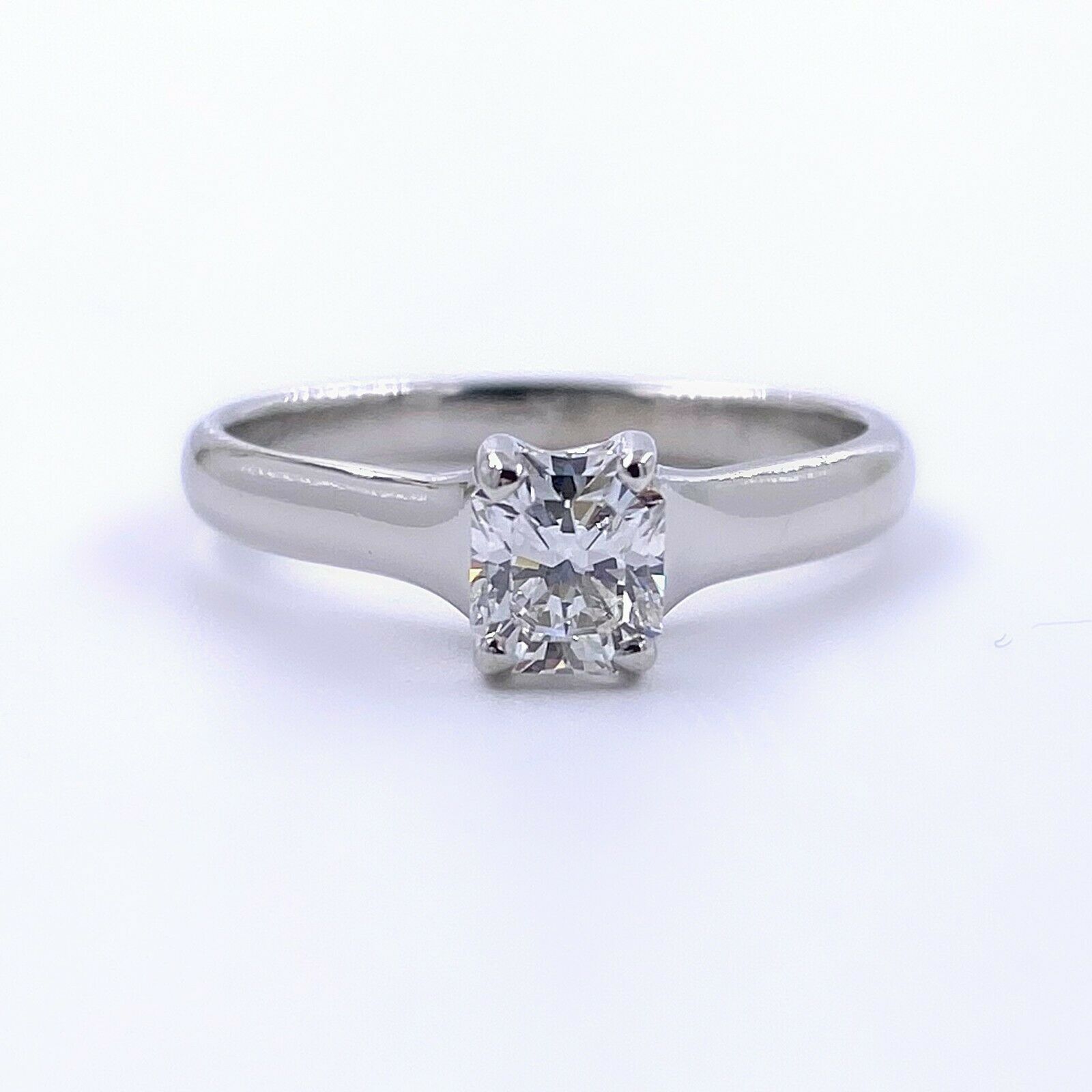 Tiffany  Co LUCIDA 0.58 cts F VS1 Solitaire Platinum Engagement Ring GIA