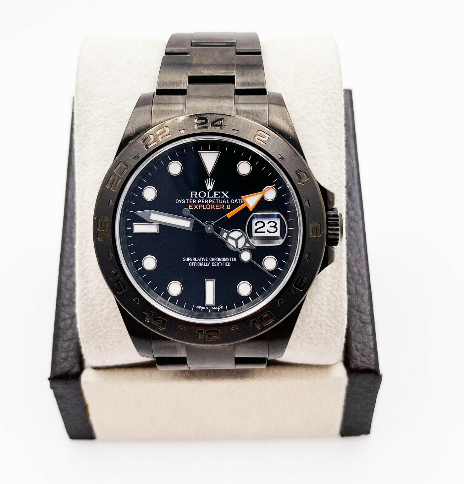 Rolex Explorer II 216570 Black Dial Black PVD Stainless Steel Box Booklet