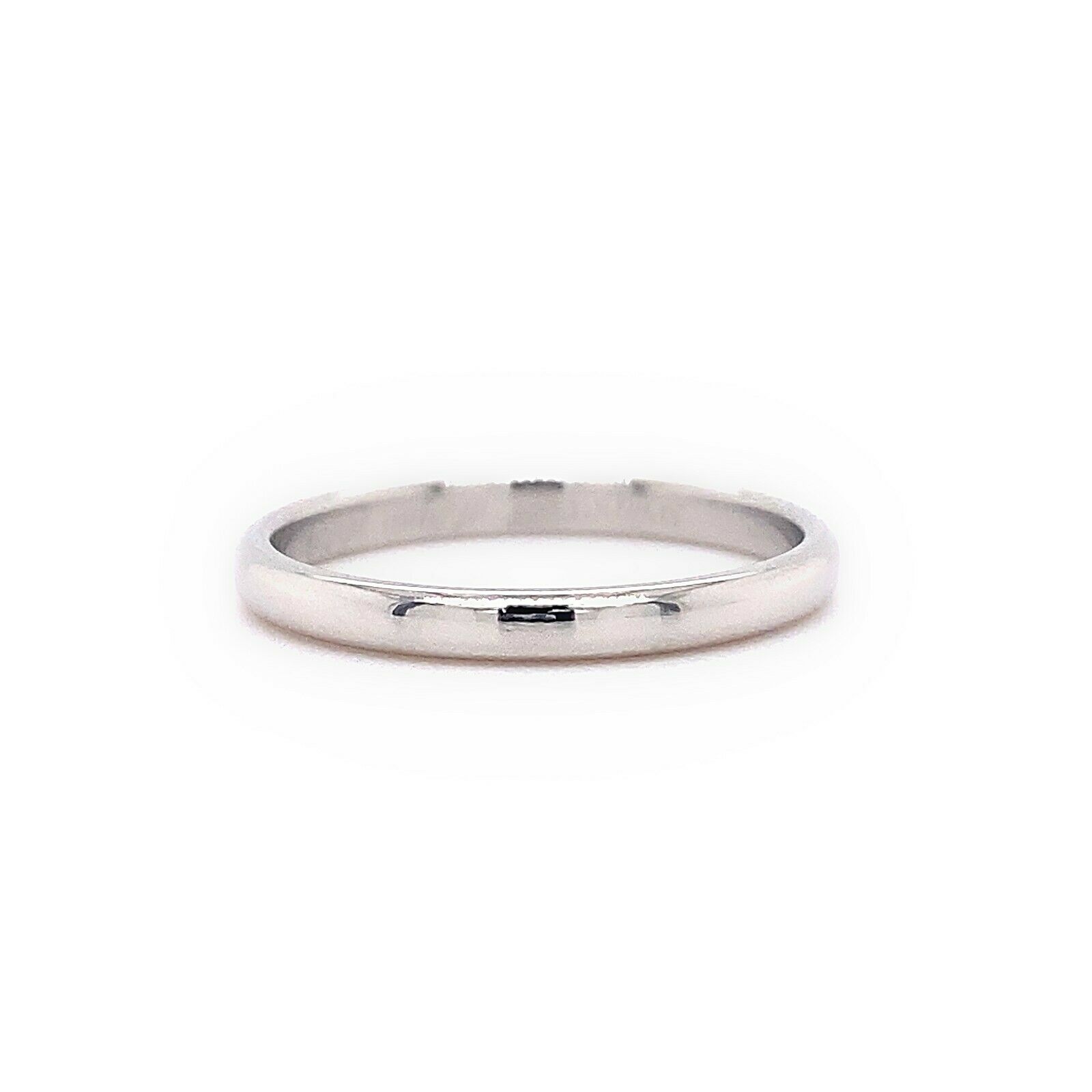 Tiffany  Co Classic 2 MM Wedding Band Ring Platinum