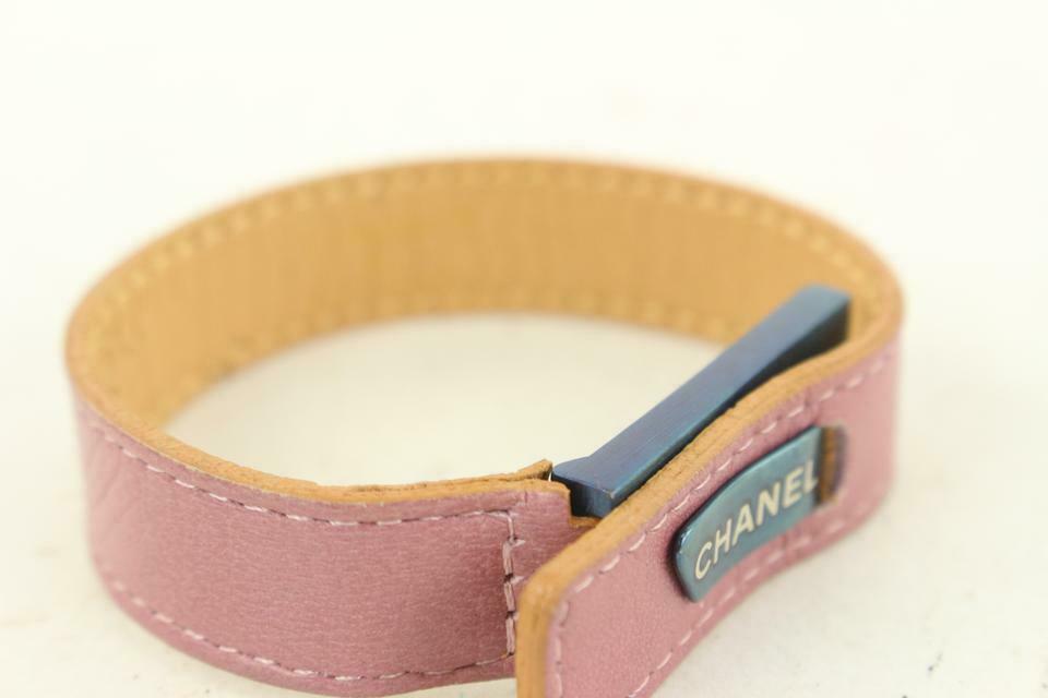 Chanel 01C Lavender CC Logo Bangle Bracelet Cuff 28cas624
