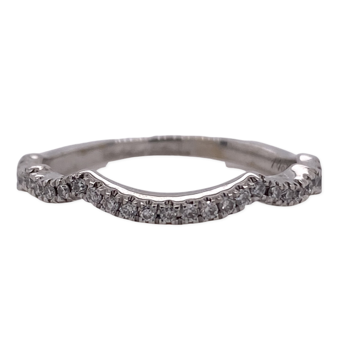 Neil Lane Bridal Wedding 1/6 tcw Diamond 14K White Gold  Size 7.5