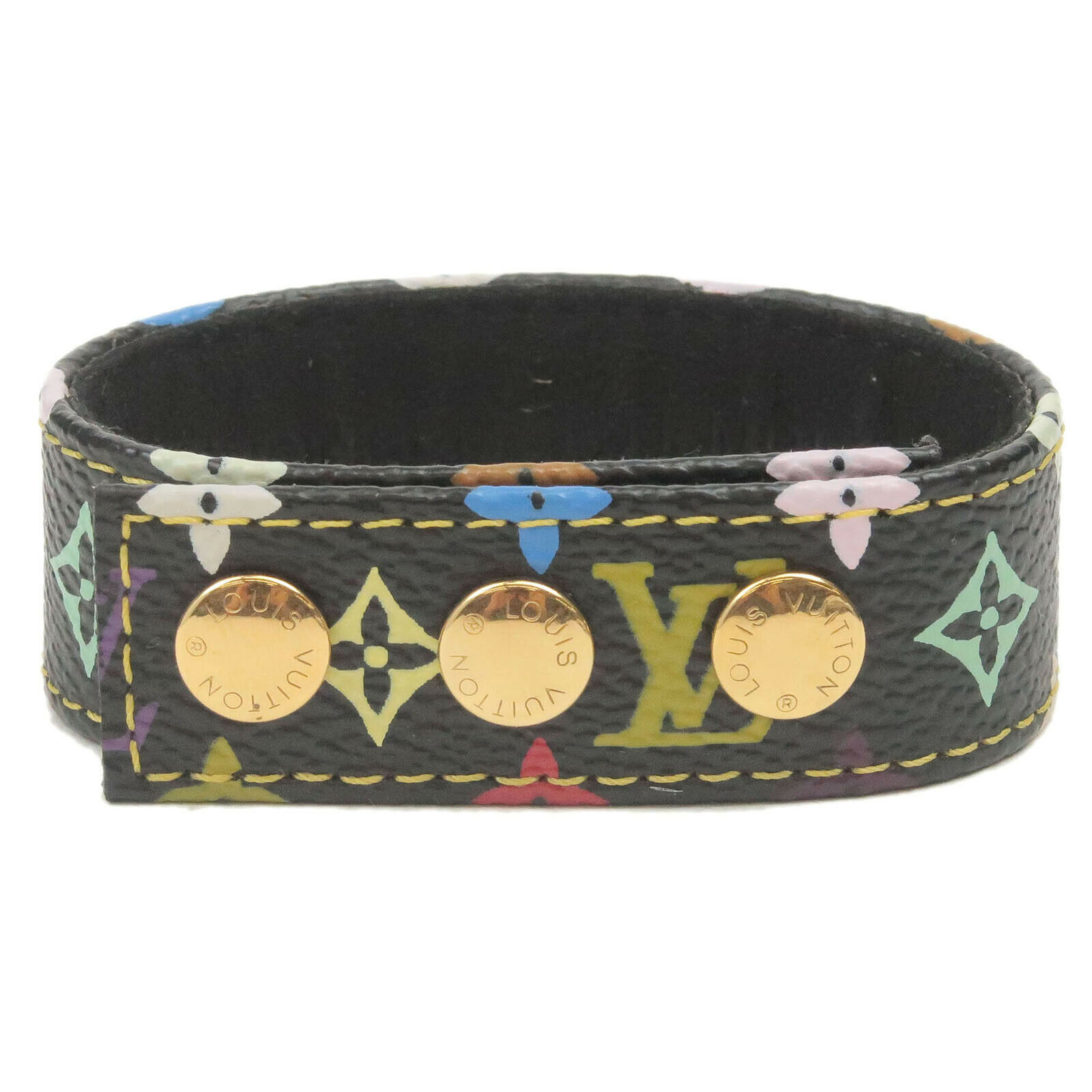 Auth Louis Vuitton Monogram Multi Color Bracelet 2003 Roppongi Hills Used F/S