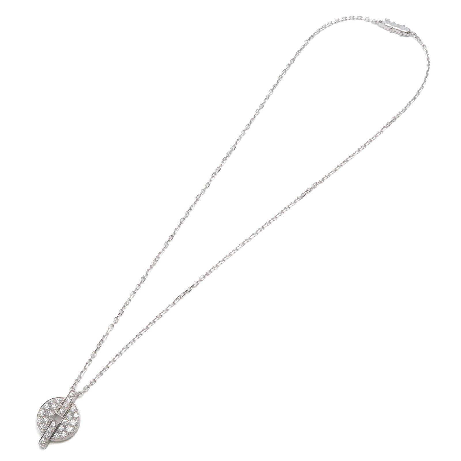 Authentic Cartier Imaria Diamond Necklace K18WG 750WG White Gold Used F/S