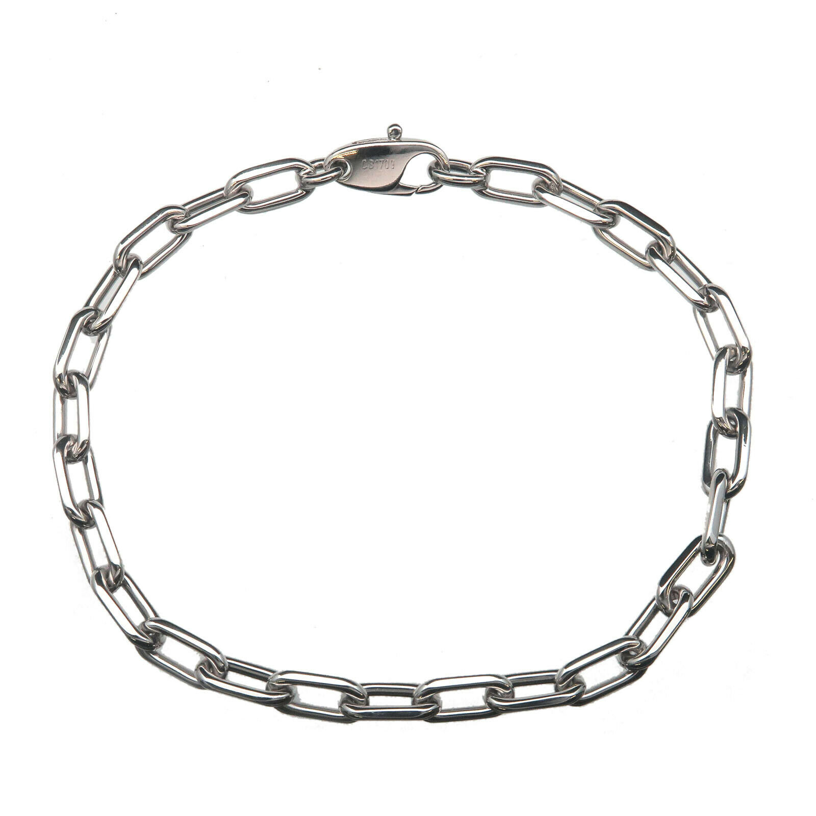 Authentic Cartier Spartacus Chain Bracelet K18WG 750WG White Gold Used F/S