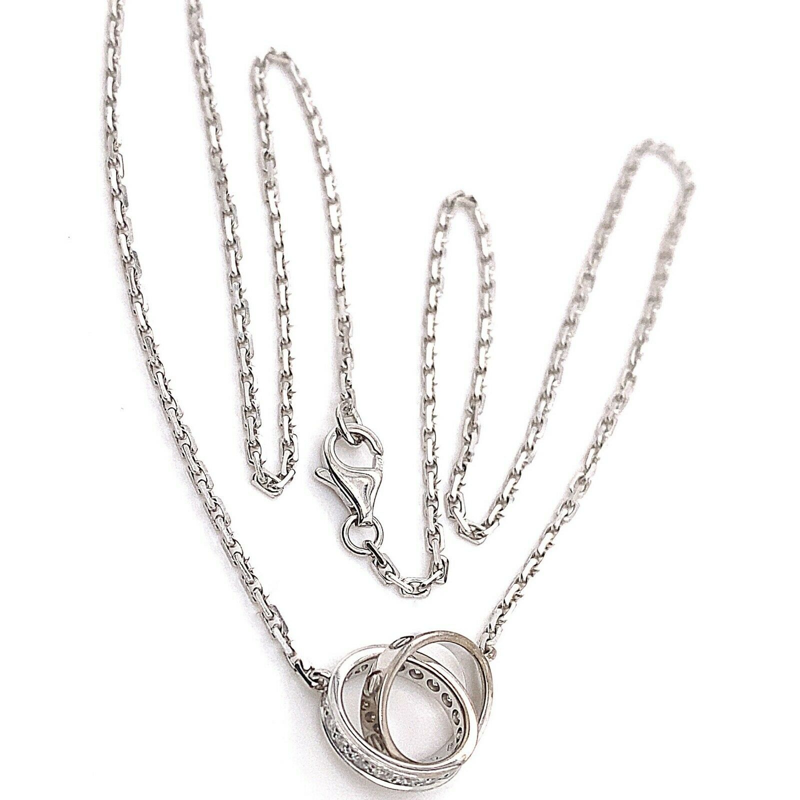 Cartier Love Necklace with Diamonds 18kt White Gold