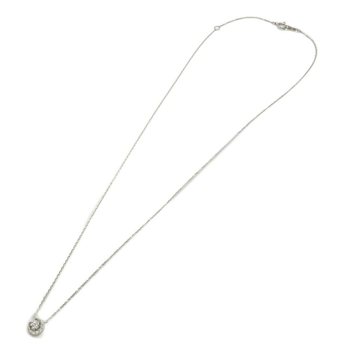 Authentic VENDOME AOYAMA Diamond Necklace PT850 PT950 Platinum Used F/S
