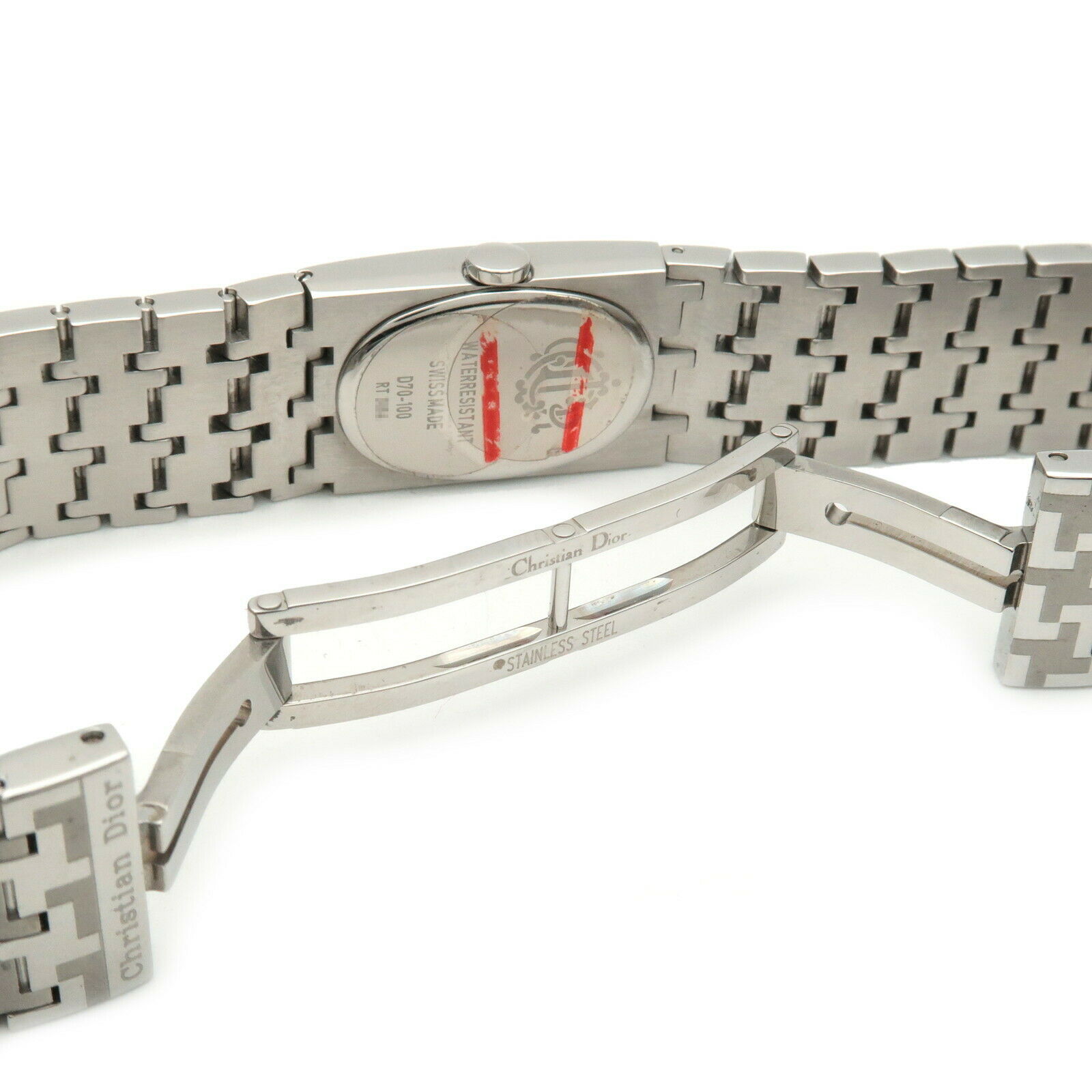 Auth Christian Dior Wrist Watch Quartz Stainless Steel Pink D70