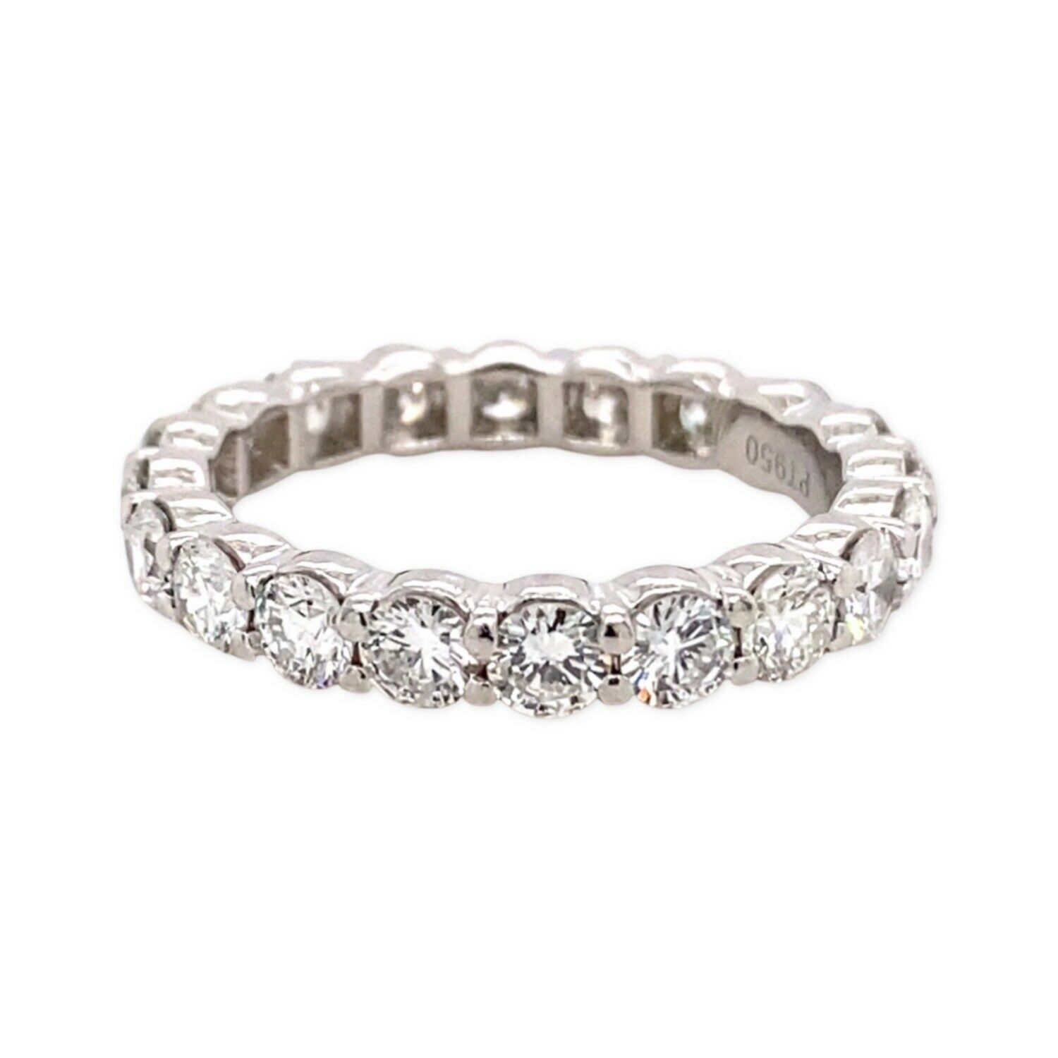 BLUE NILE 2.00 tcw Round Diamond Eternity Full Circle Band in Platinum