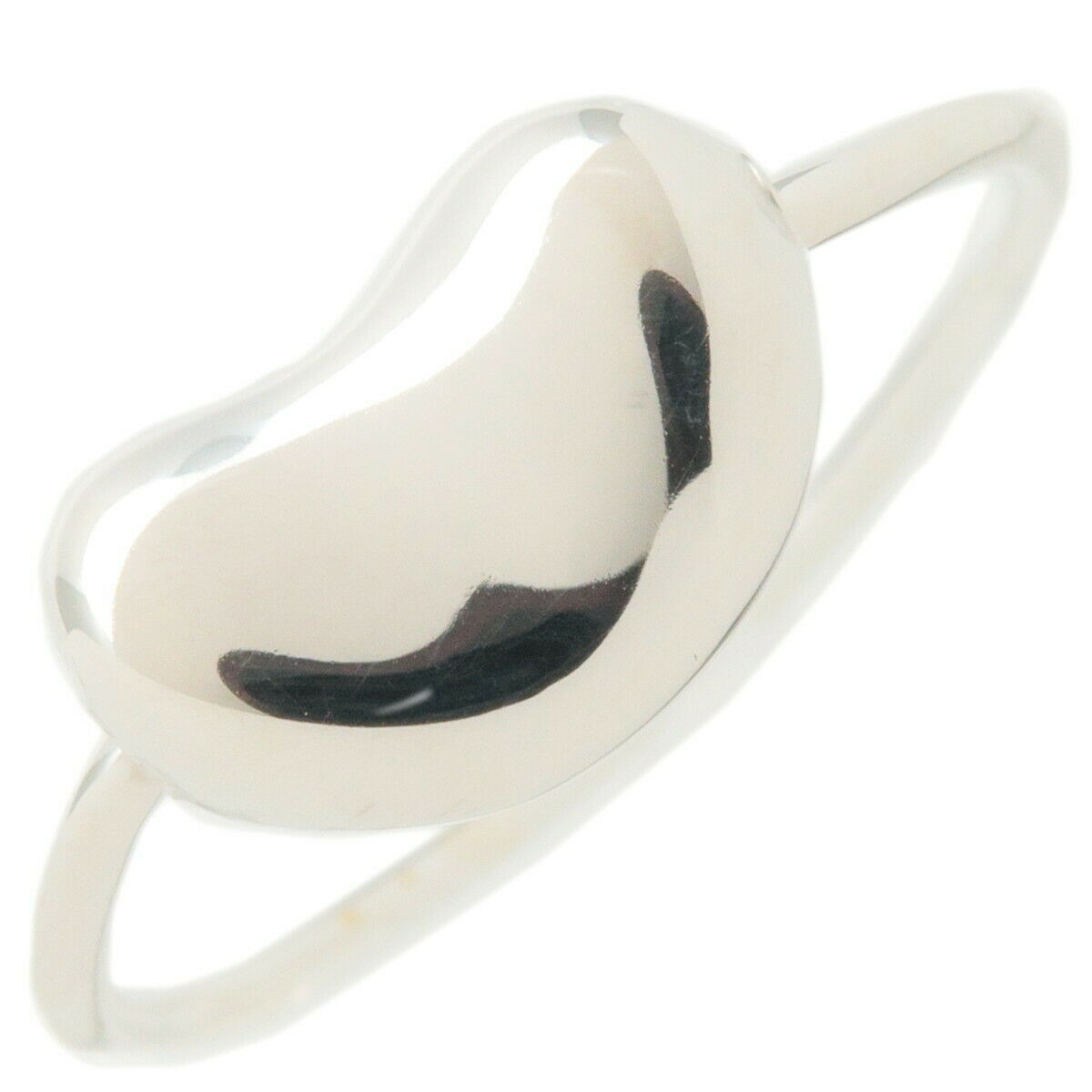 Authentic TiffanyCo. Bean Ring Small SV925 Silver #8 US4.5-5 HK10 EU48 Used F/S
