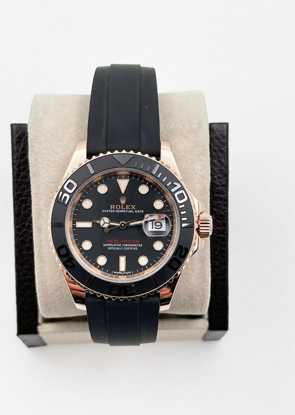 Rolex Yacht Master 116655 Oysterfelx Black 18K Rose Gold