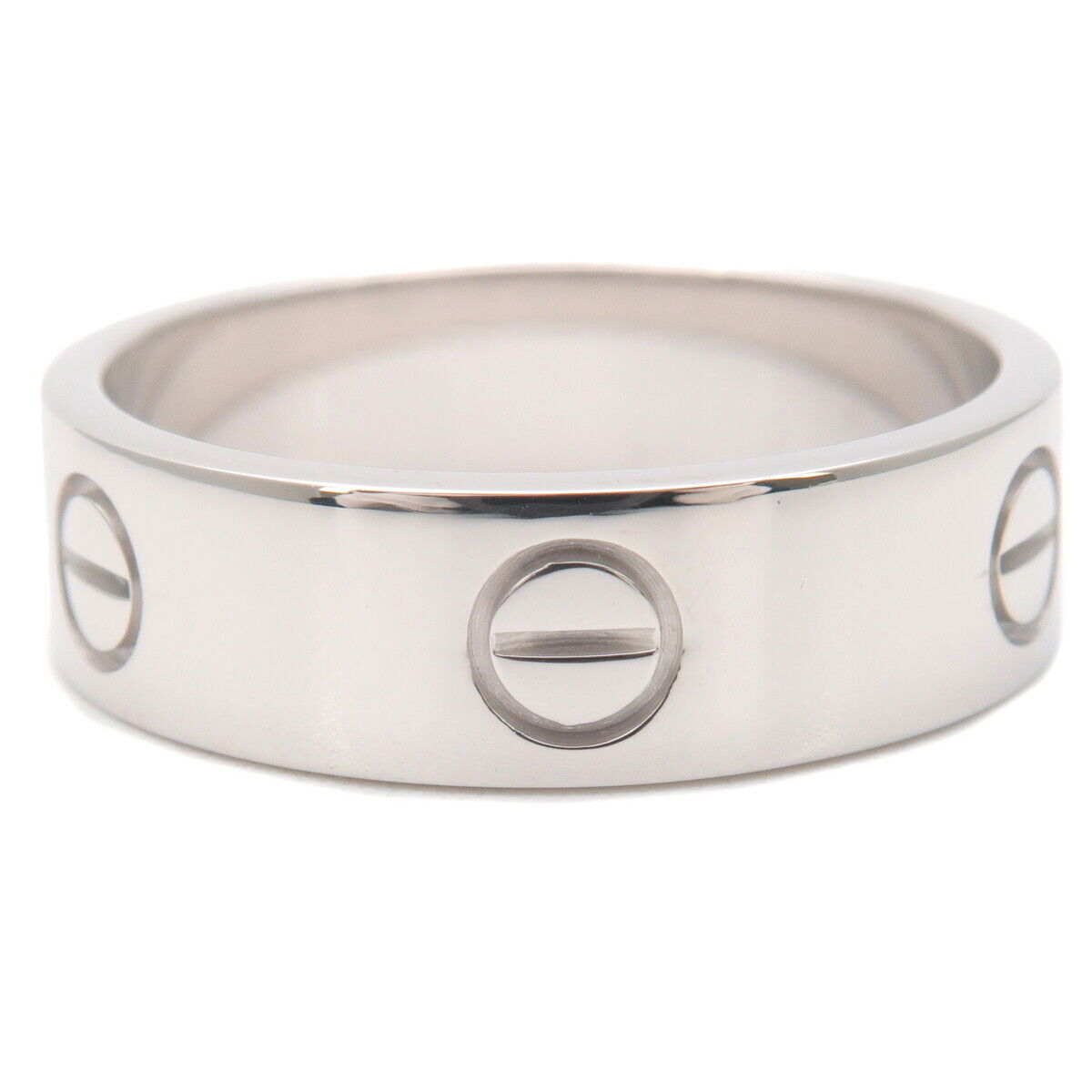Authentic Cartier Love Ring K18WG 750WG White Gold