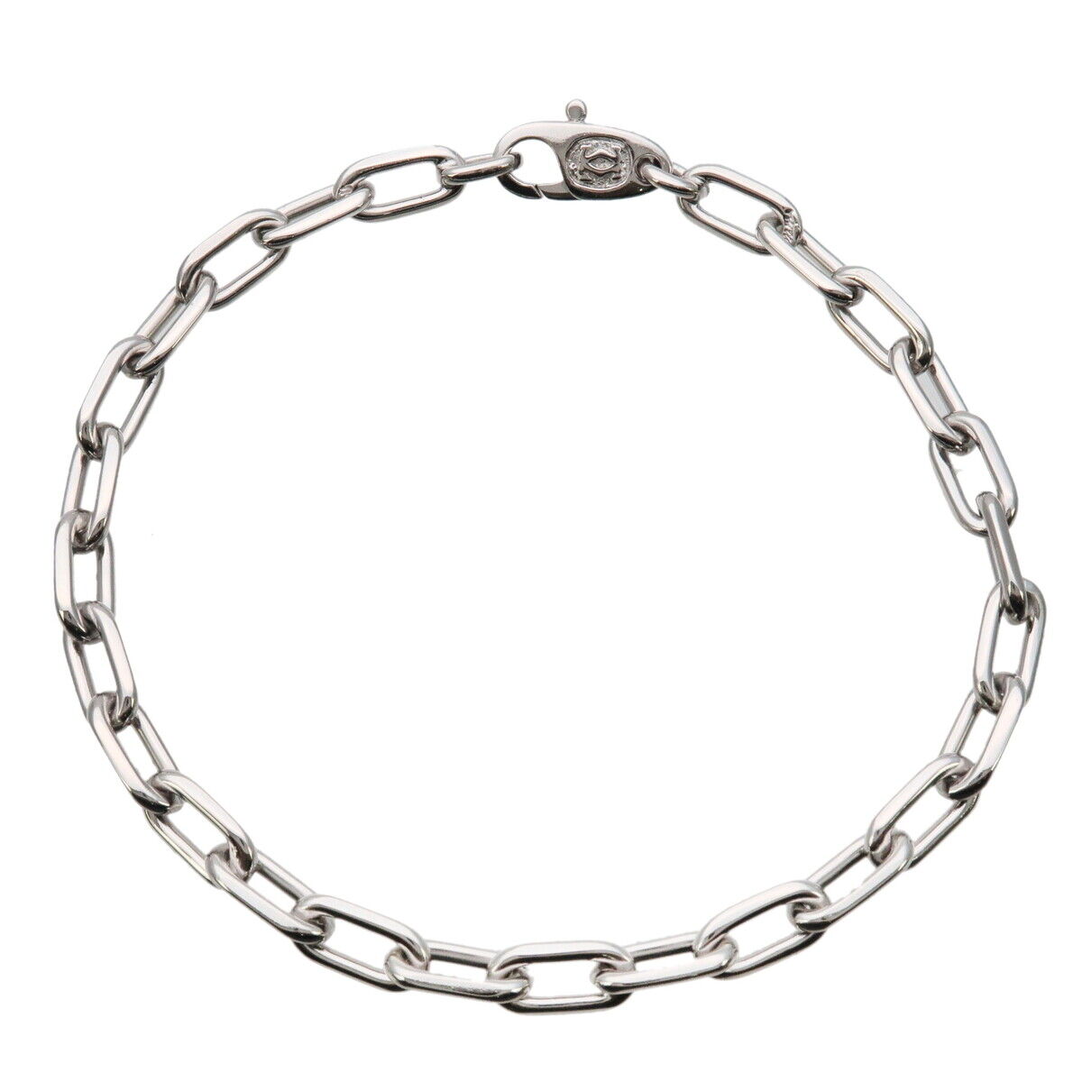 Authentic Cartier Spartacus Chain Bracelet K18WG 750WG White Gold Used F/S