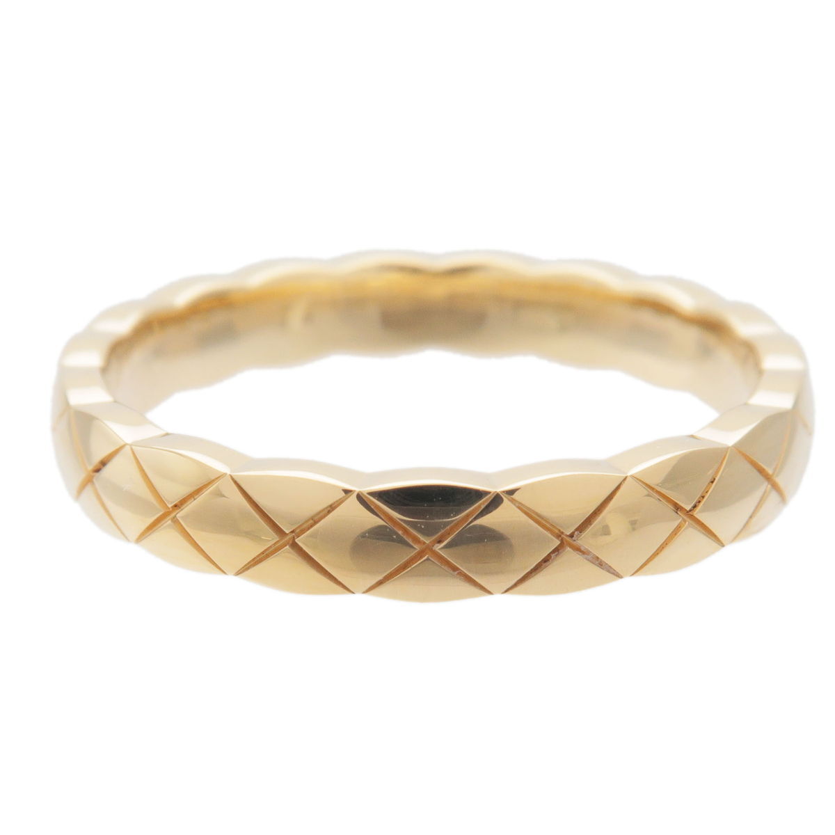 Authentic CHANEL COCO Crush Ring Mini K18 750 Yellow Gold