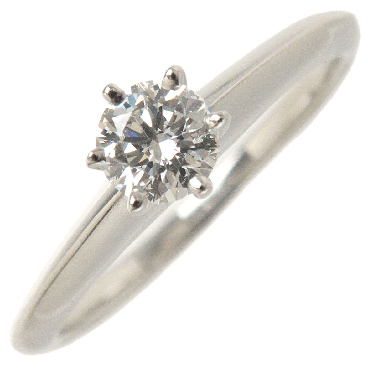 Authentic TiffanyCo. Solitaire 1P Diamond Ring
