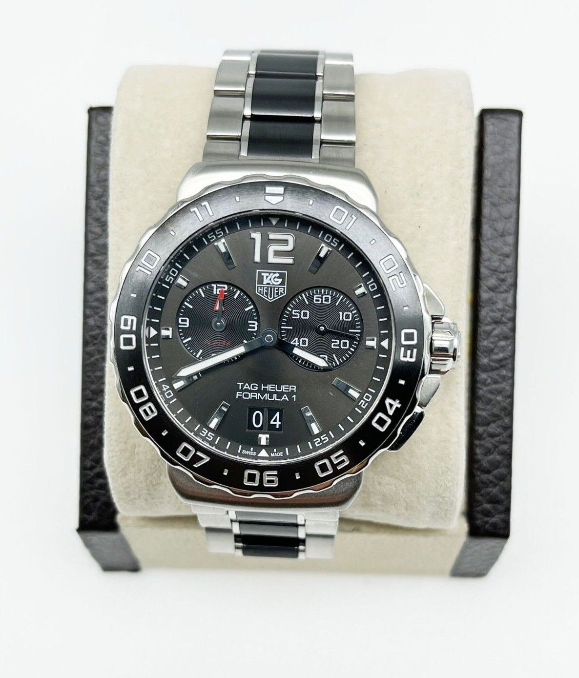 Tag Heuer WAU111C Formula 1 Black Dial Ceramic Steel Band
