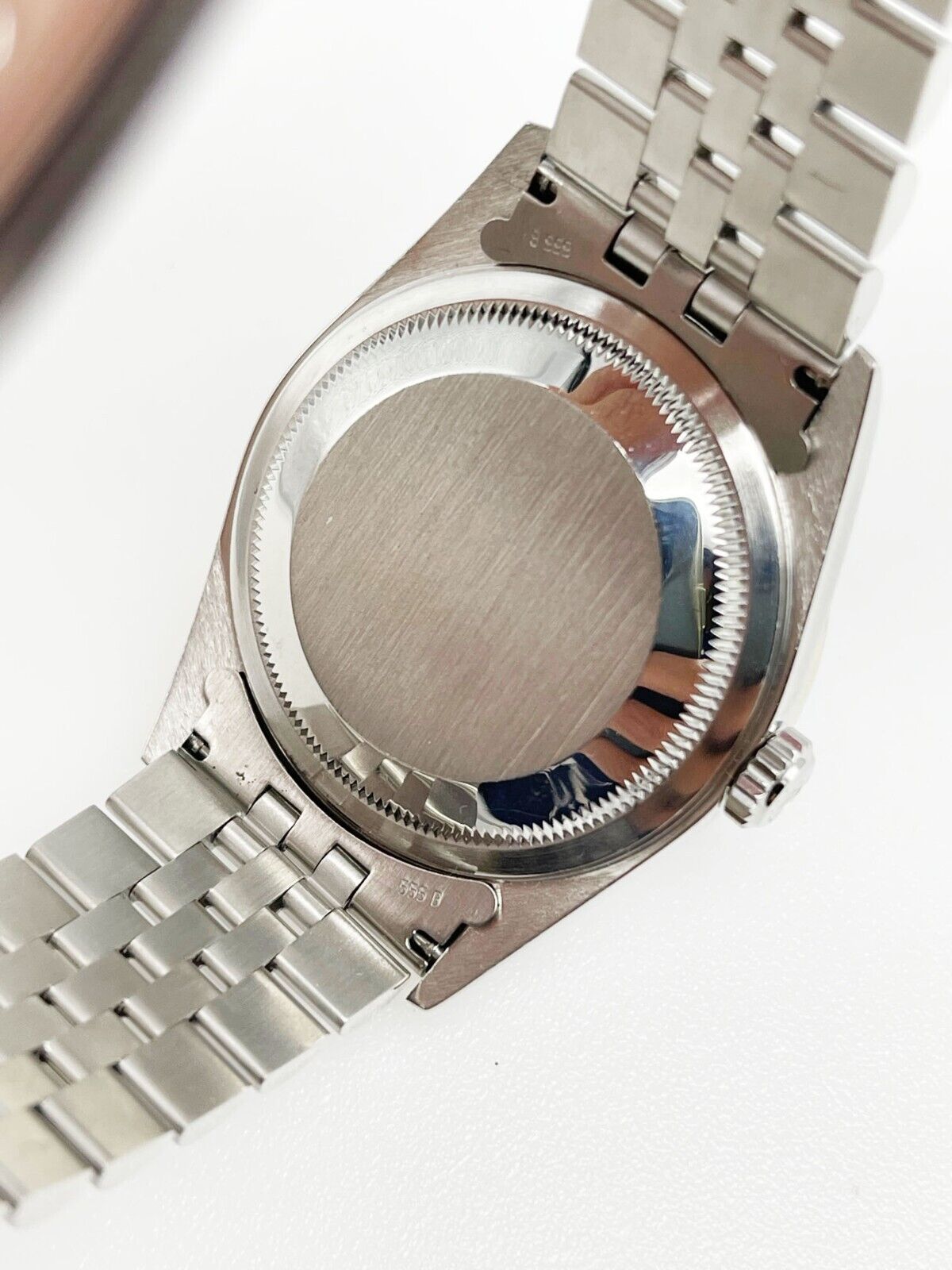Rolex Datejust 16234 Black Roman Diamond Dial Diamond Bezel