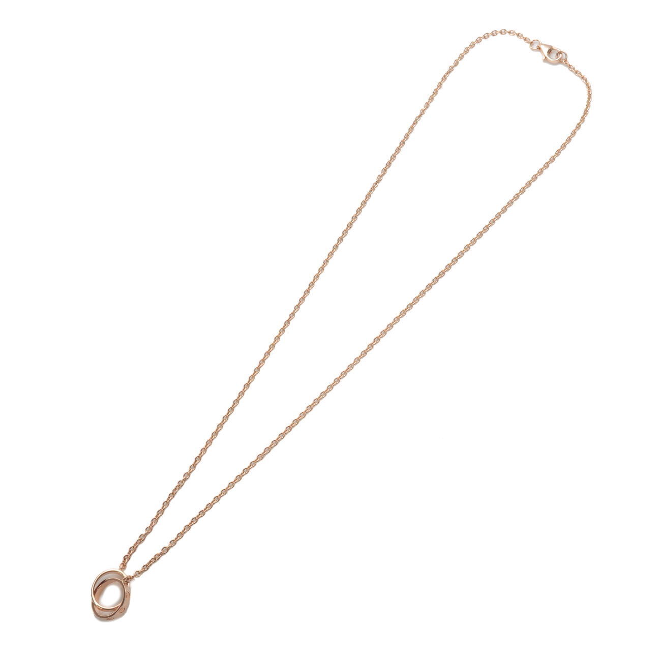 Authentic Cartier Baby Love Necklace K18PG 750PG Rose Gold Used F/S