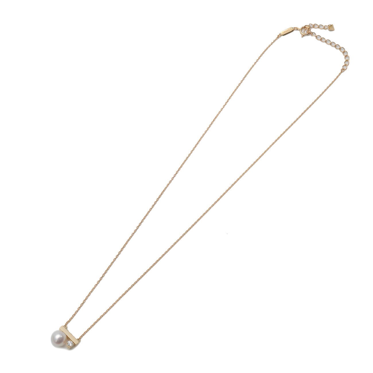 Auth TASAKI Petit Balance Class Diamond Pearl Necklace