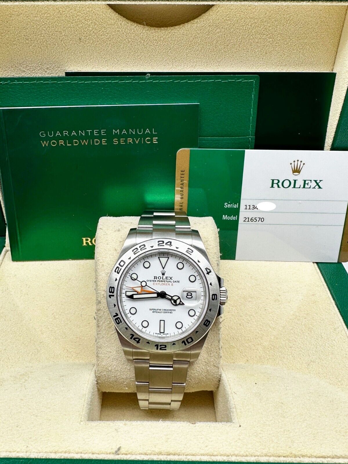 Rolex 2017 216570 Explorer II White Dial Stainless Steel | Rolex