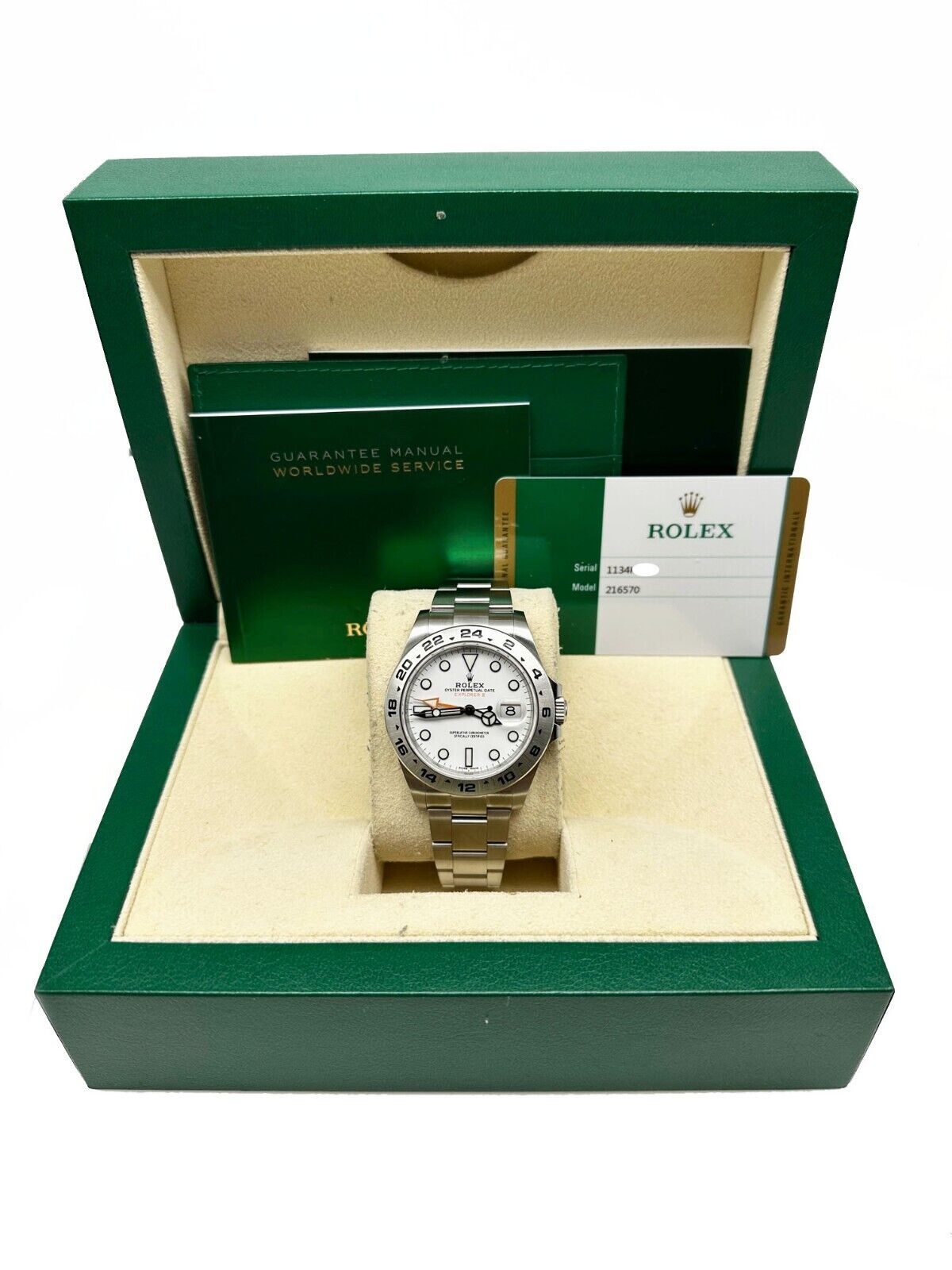 Rolex 2017 216570 Explorer II White Dial Stainless Steel | Rolex