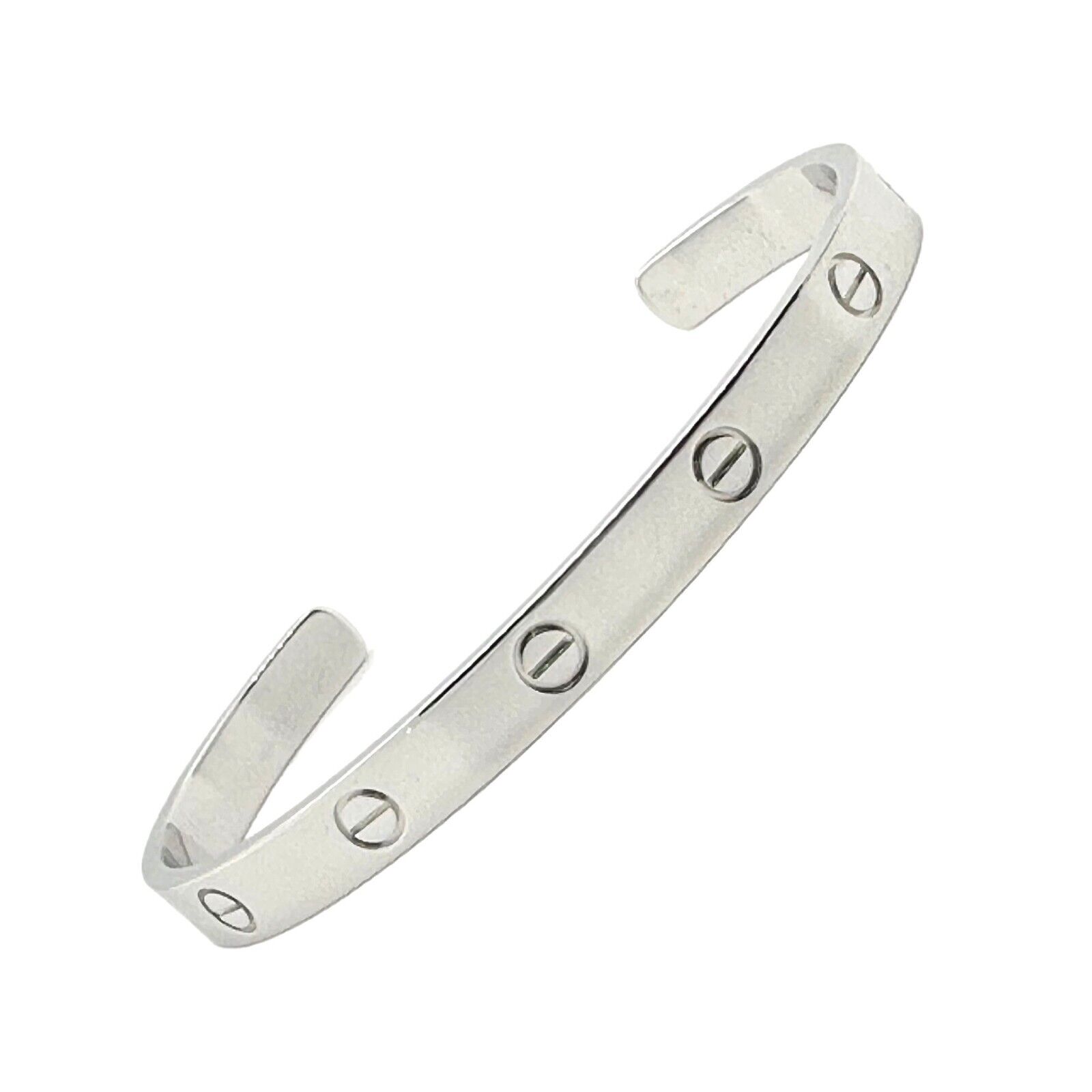 Cartier 18K Whiite Gold Love Cuff