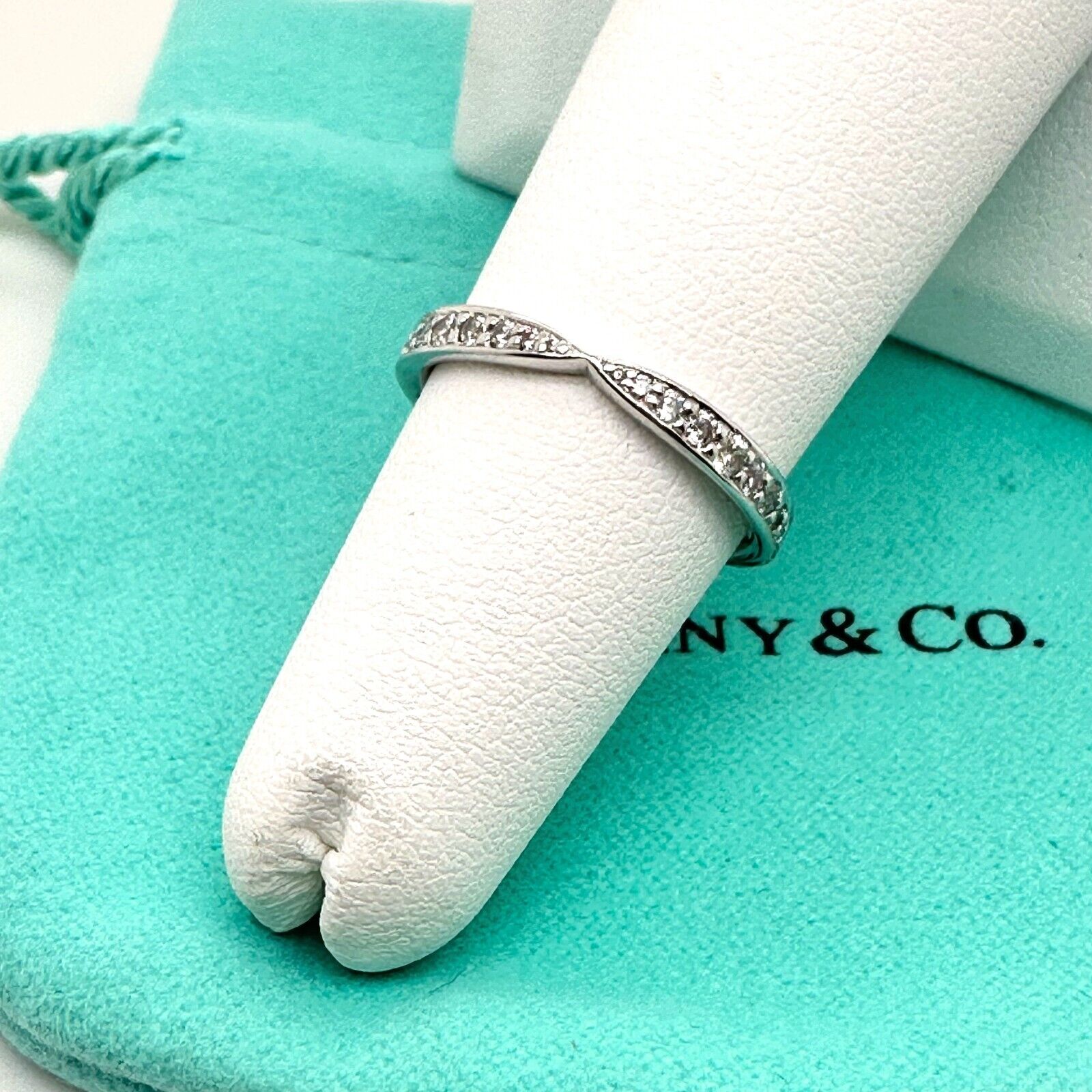Tiffany & Co. HARMONY Diamond PLATINUM Band Ring | Tiffany & Co