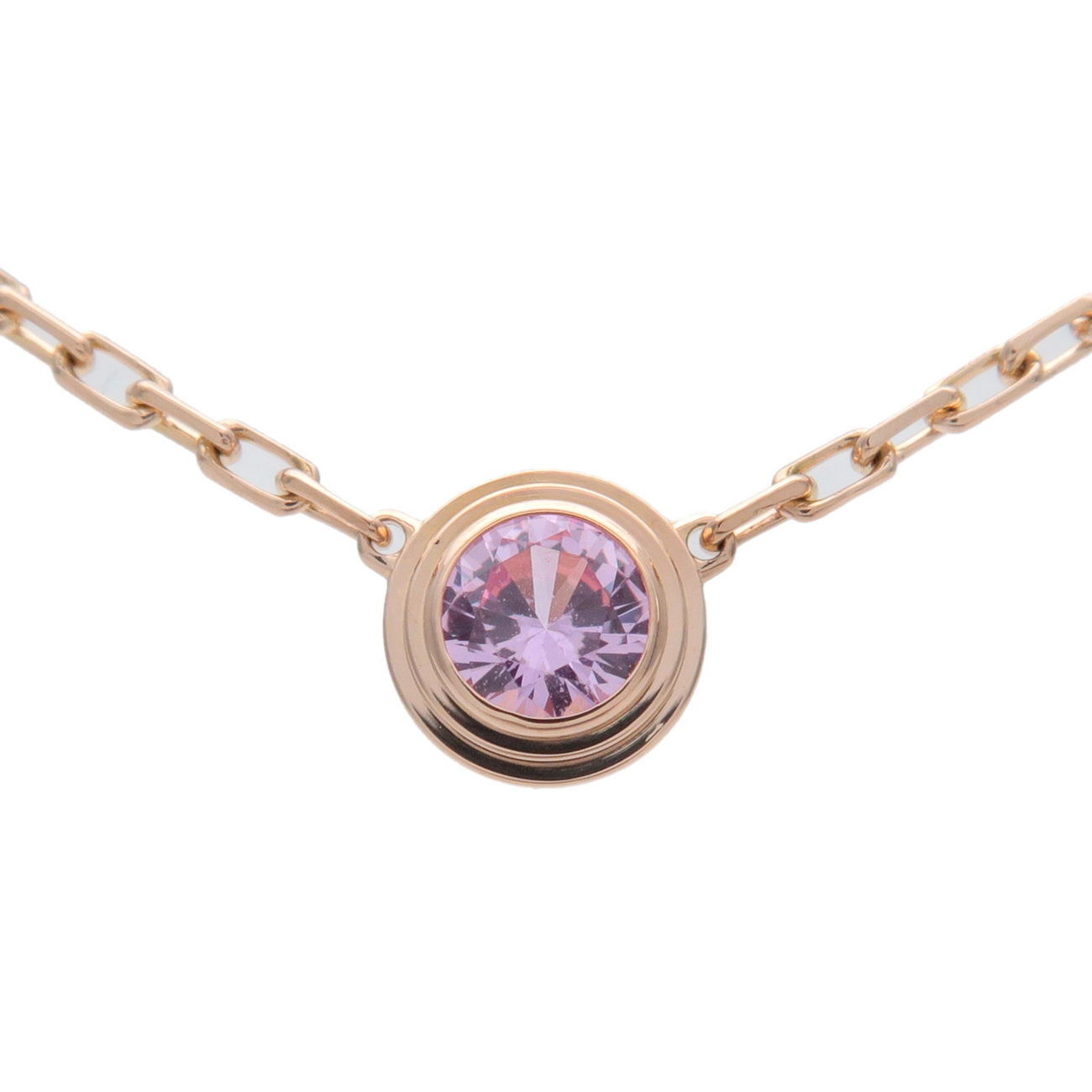 Cartier Saphirs Necklace  Pink Sapphire  Rose Gold