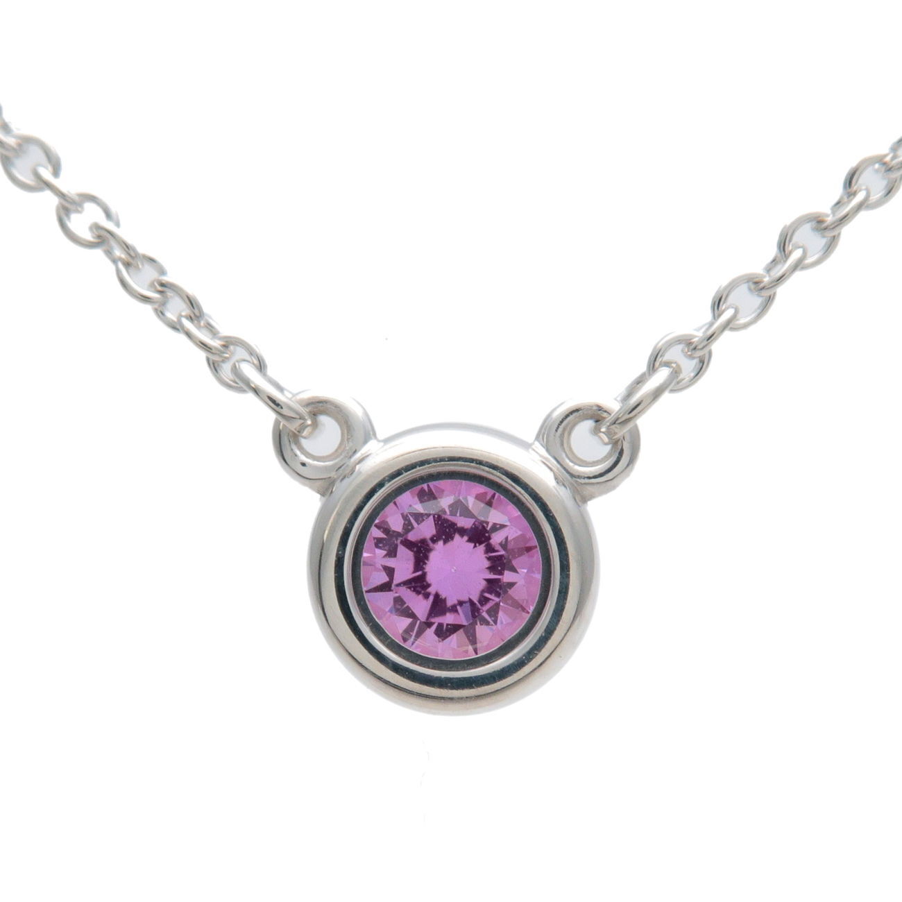 Tiffany  Co. By The Yard   Pink Sapphire Necklace