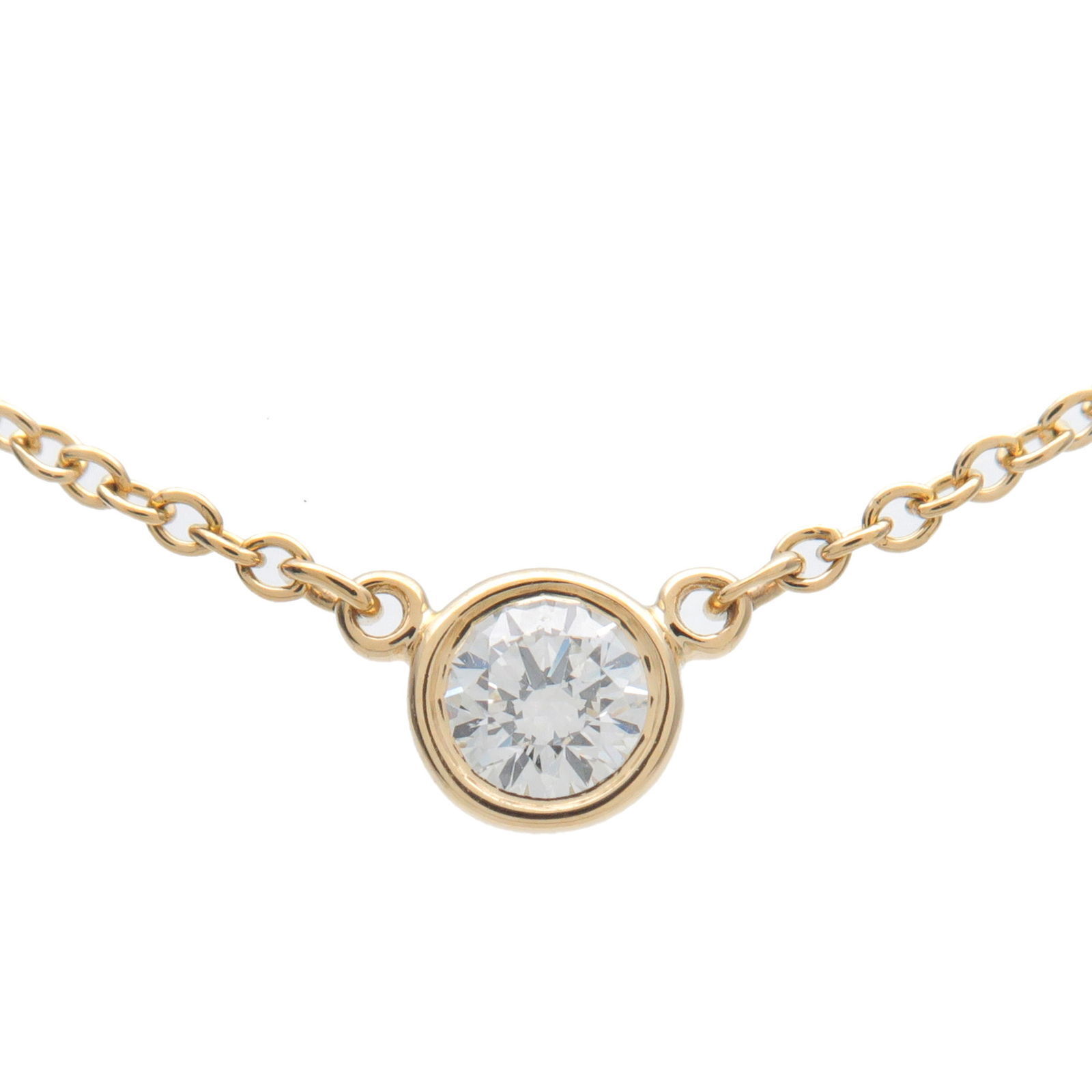 Tiffany  Co. By The Yard 1P Diamond Necklace K18